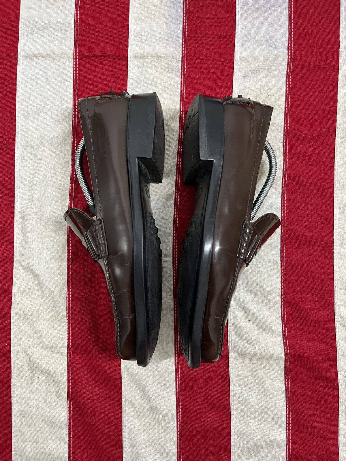 Tod's TOD'S Brown Patent Leather Loafers EU 39 Size US 8 / EU 41 - 2 Thumbnail