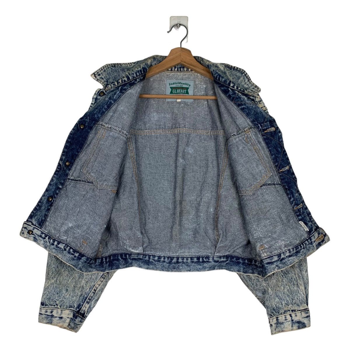 Japanese Brand G.L.HEART Stone Wash Denim Jacket #0858-C38 Size US M / EU 48-50 / 2 - 11 Thumbnail