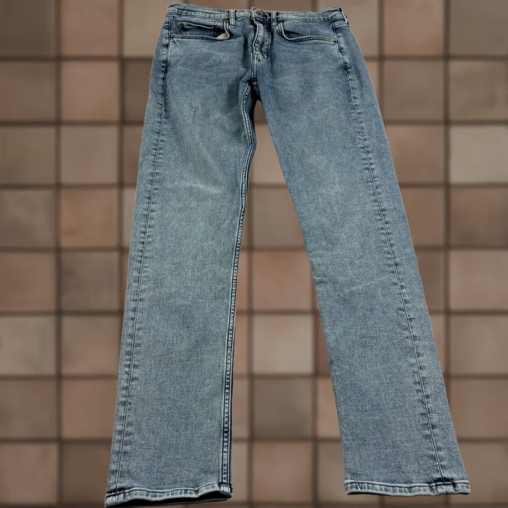Rag & Bone Rag & Bone Jeans Mens 33x32 Blue Skinny Fit 1 Stretch Denim Slim Regular Zip for Men Body 33 31 Inseam Jeans Denim Color Blue Pattern Solid Size US 33 - 1 Thumbnail