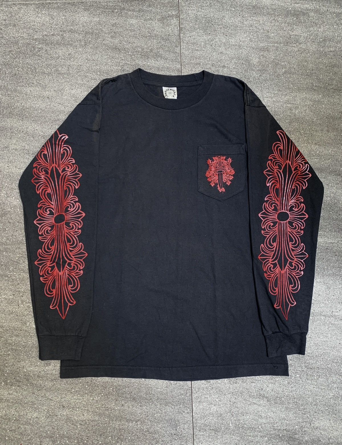 Chrome Hearts Aspen Exclusive Floral Horseshoe Long Sleeve Chrome Hearts Aspen Exclusive Floral Horseshoe Long Sleeve