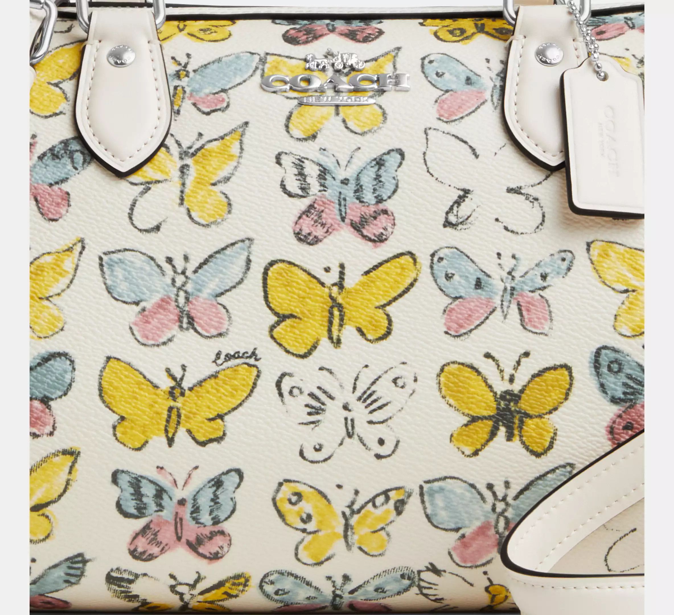 Coach Rowan Satchel Bag With Butterfly Print CAK07 Size ONE SIZE - 11 Thumbnail