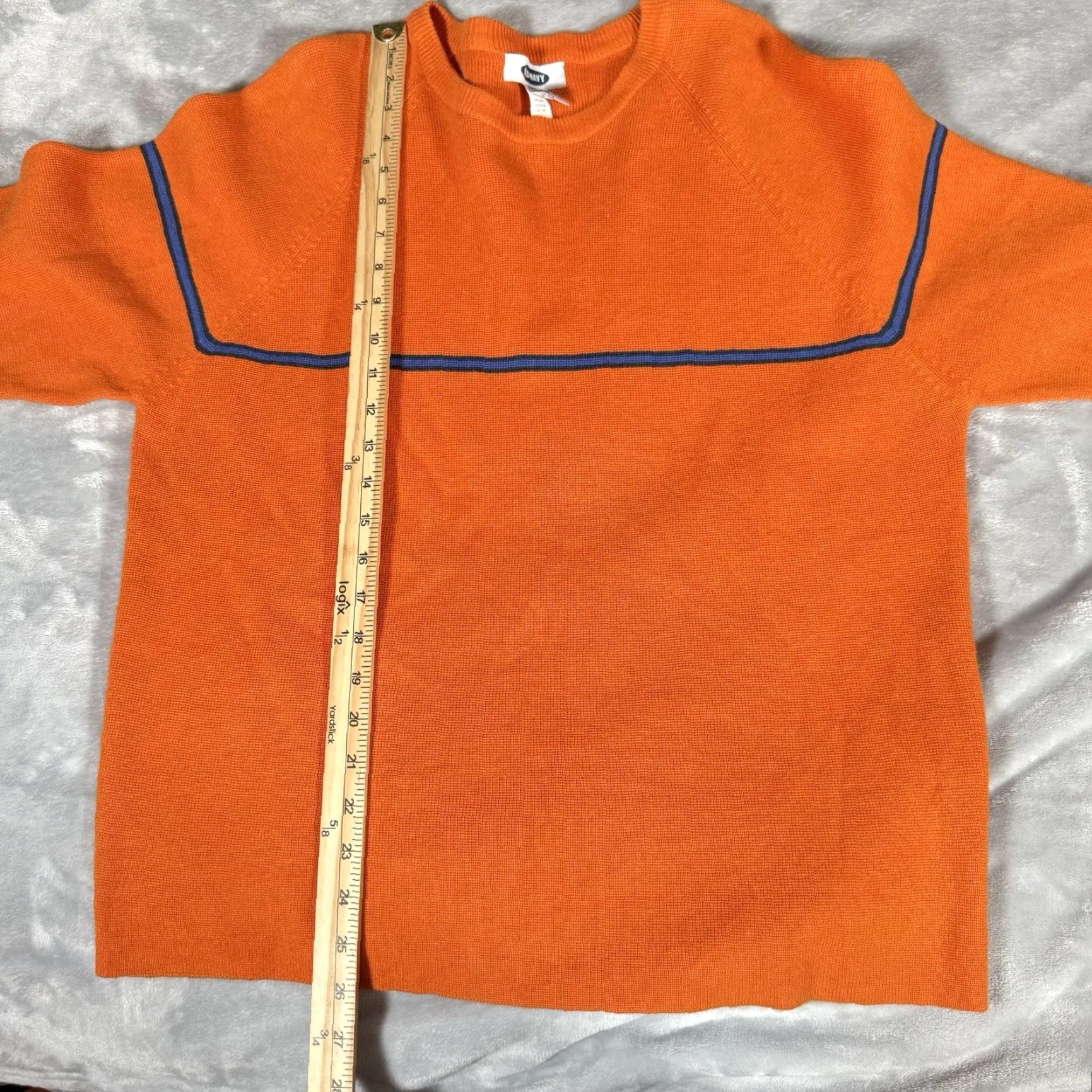 Old Navy VINTAGE Old Navy Stripe Sweater Mens M Orange Grunge Casual Pullover Size US M / EU 48-50 / 2 - 6 Thumbnail