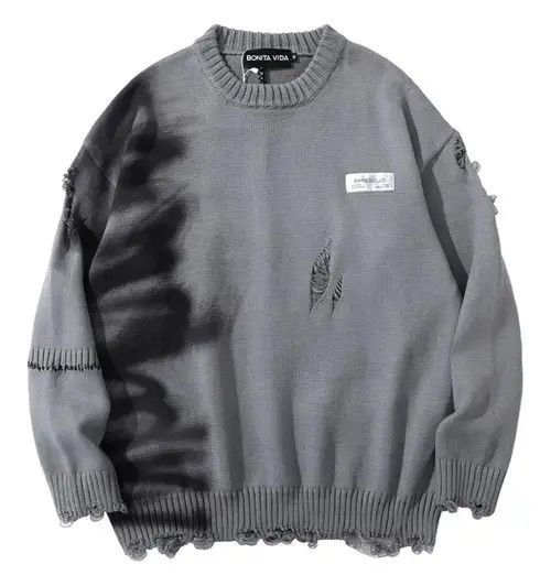 Aran Isles Knitwear Oversize Ripped Sweater Size US M / EU 48-50 / 2 - 1 Thumbnail