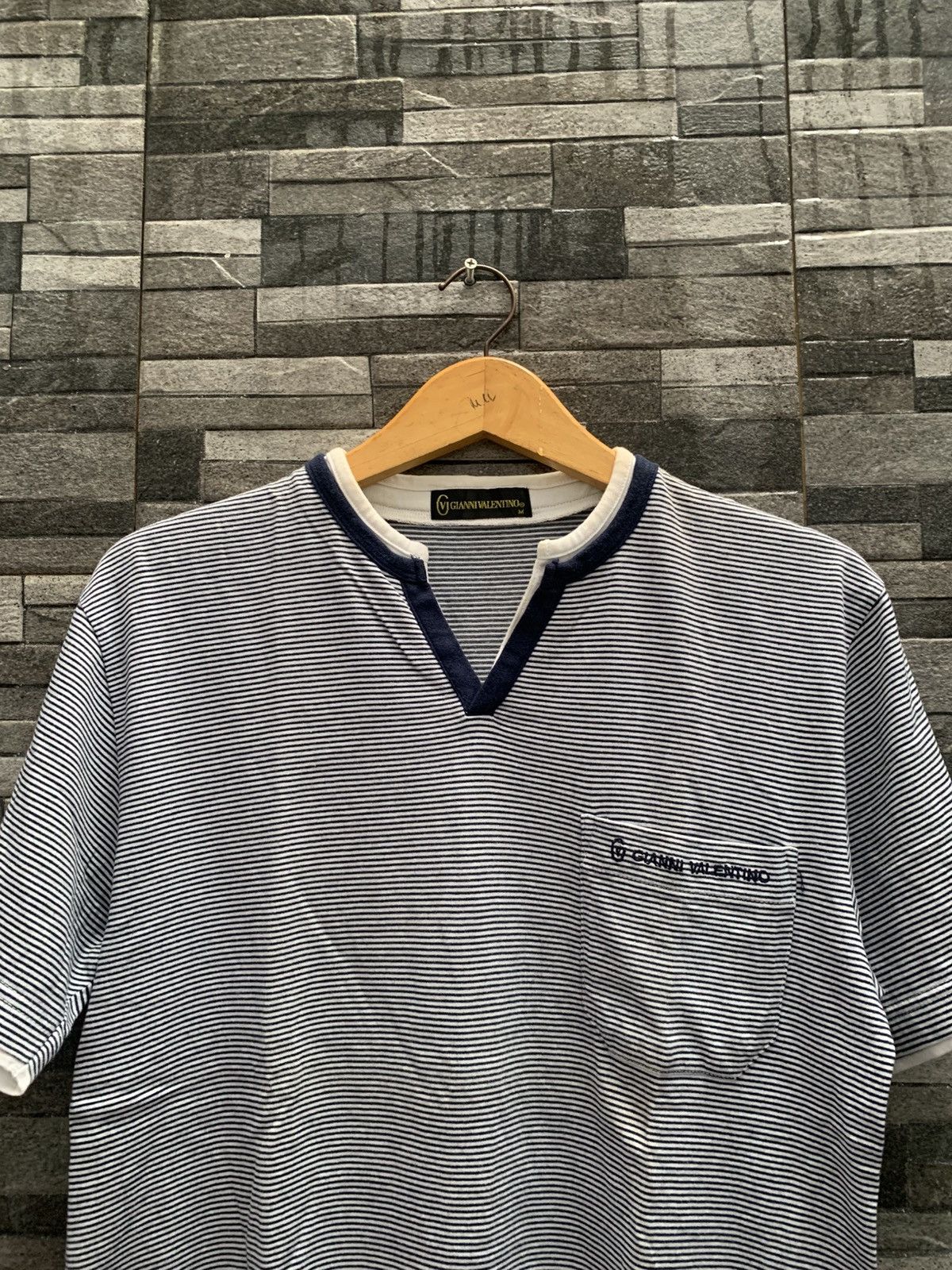 Gianni Valentino Gianni Valentino Stripe Tee Size US M / EU 48-50 / 2 - 2 Thumbnail