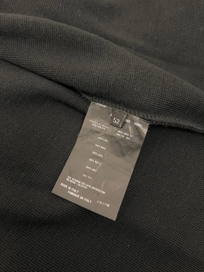 Prada AW2009 Prada Black Wool Linea Rossa Zip-up Sweater Size US M / EU 48-50 / 2 - 10 Thumbnail
