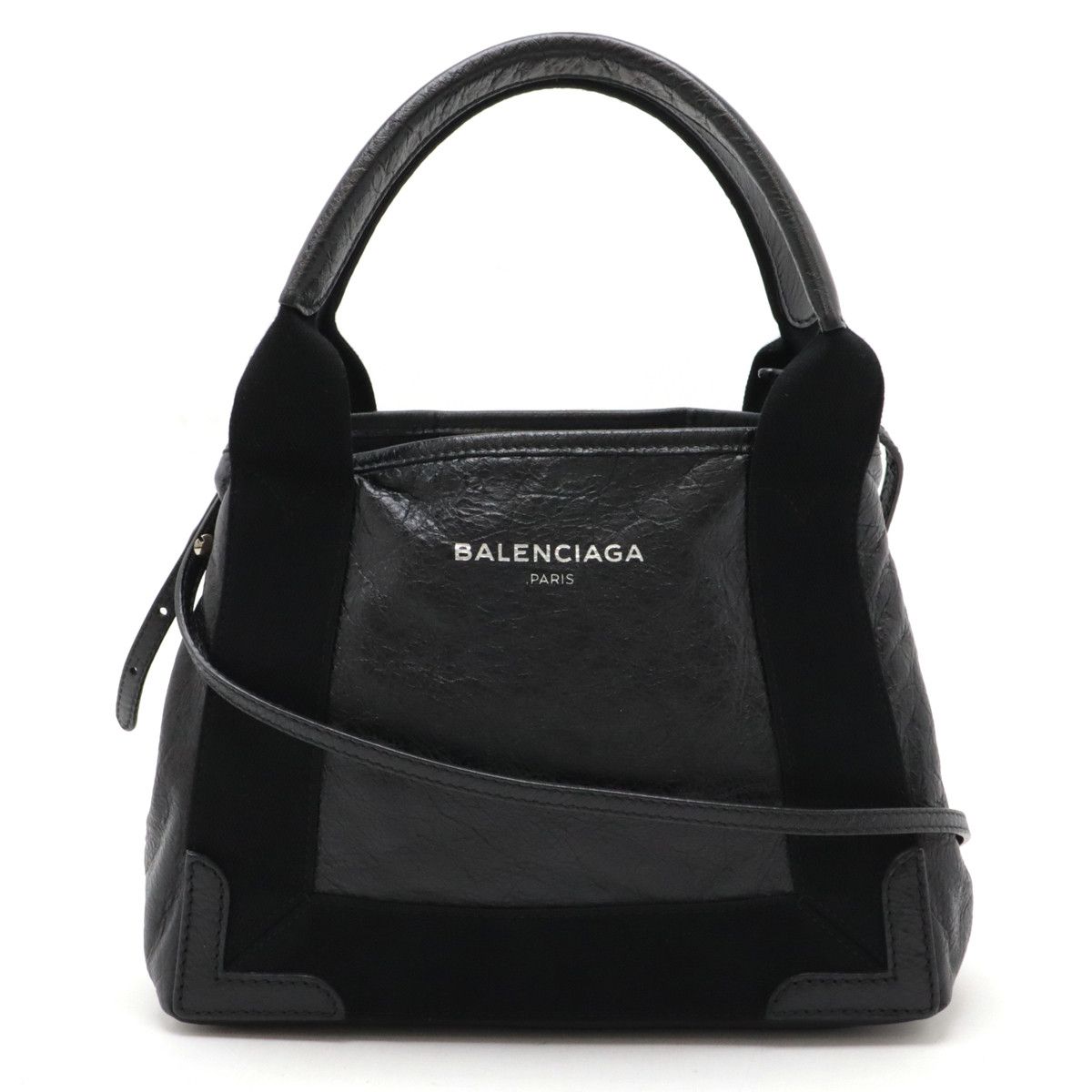Balenciaga Balenciaga Balenciaga Exclusive Line Navy Cabas XS Leather Tote Bag Leather Tote Bag 390346 Size ONE SIZE - 1 Thumbnail