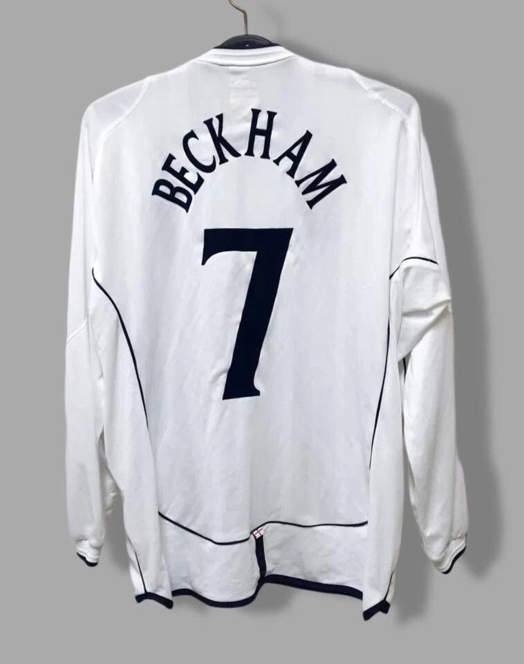 Other Beckham 7 England 2002 Vintage Retro Football Jersey Size US L / EU 52-54 / 3 - 1 Thumbnail