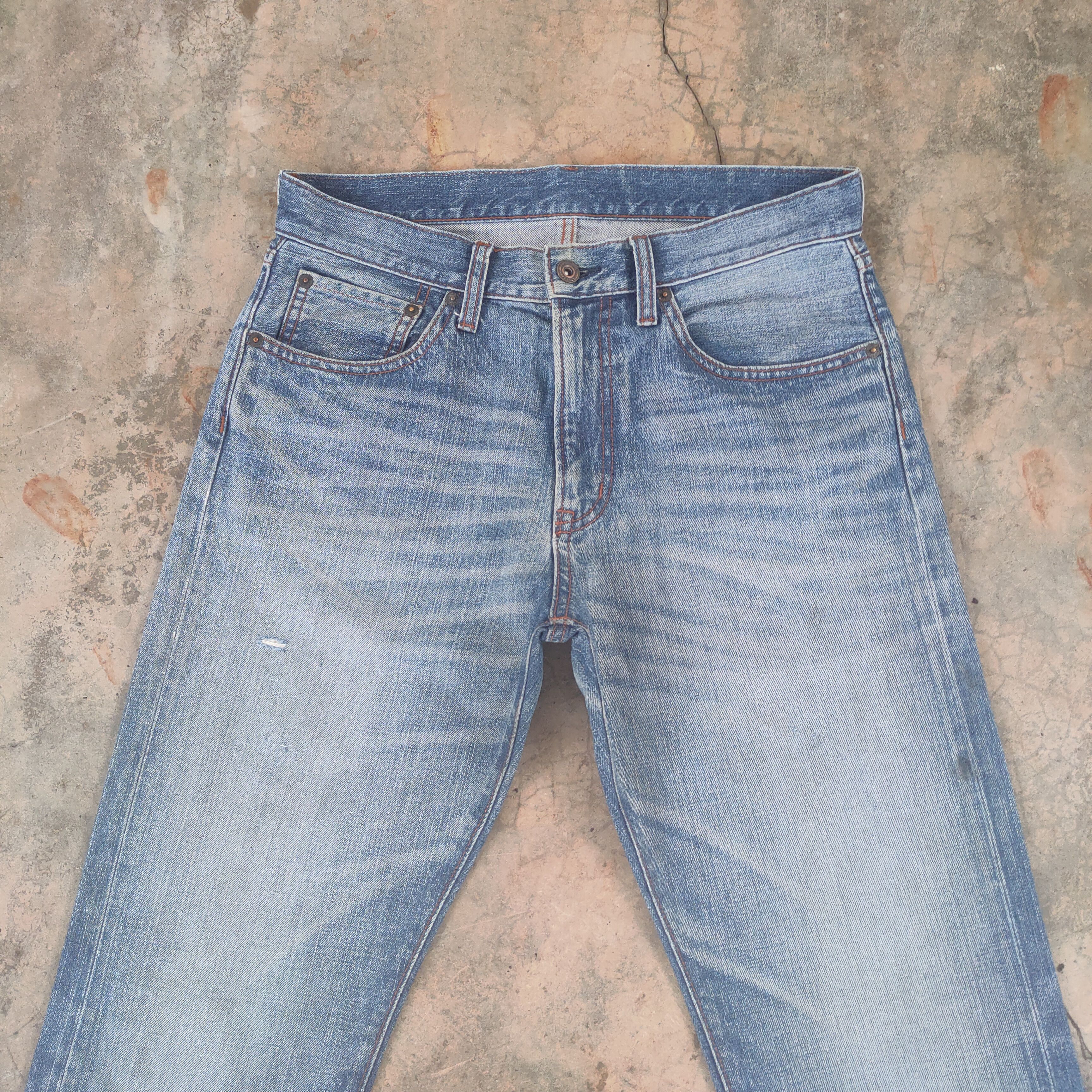 Japanese Brand W31 VINTAGE JAPANESE FADED DISTRESSED JEAN DENIM PANTS Size US 31 - 3 Thumbnail
