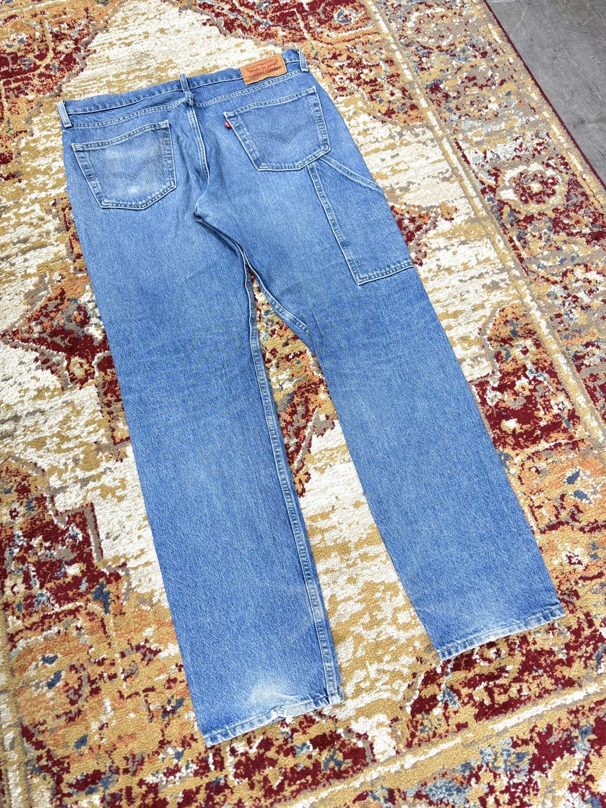 Levi's × Vintage Levi's Carpenter Baggy Denim Washed Black Jeans Pants Size US 36 / EU 52 - 1 Thumbnail