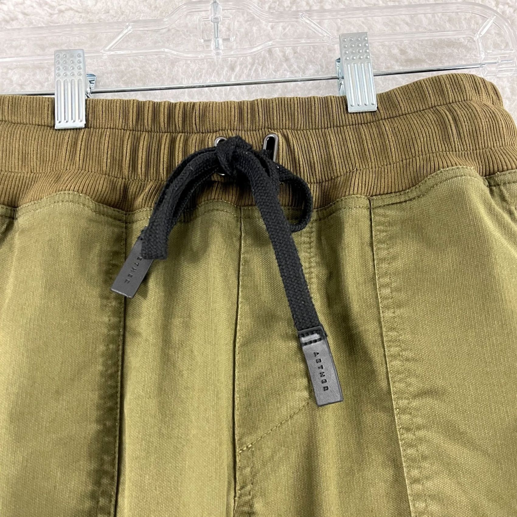 Vintage Aether Pants Mens Small Green Drawstring Straight Leg Casual Size US 29 - 5 Thumbnail