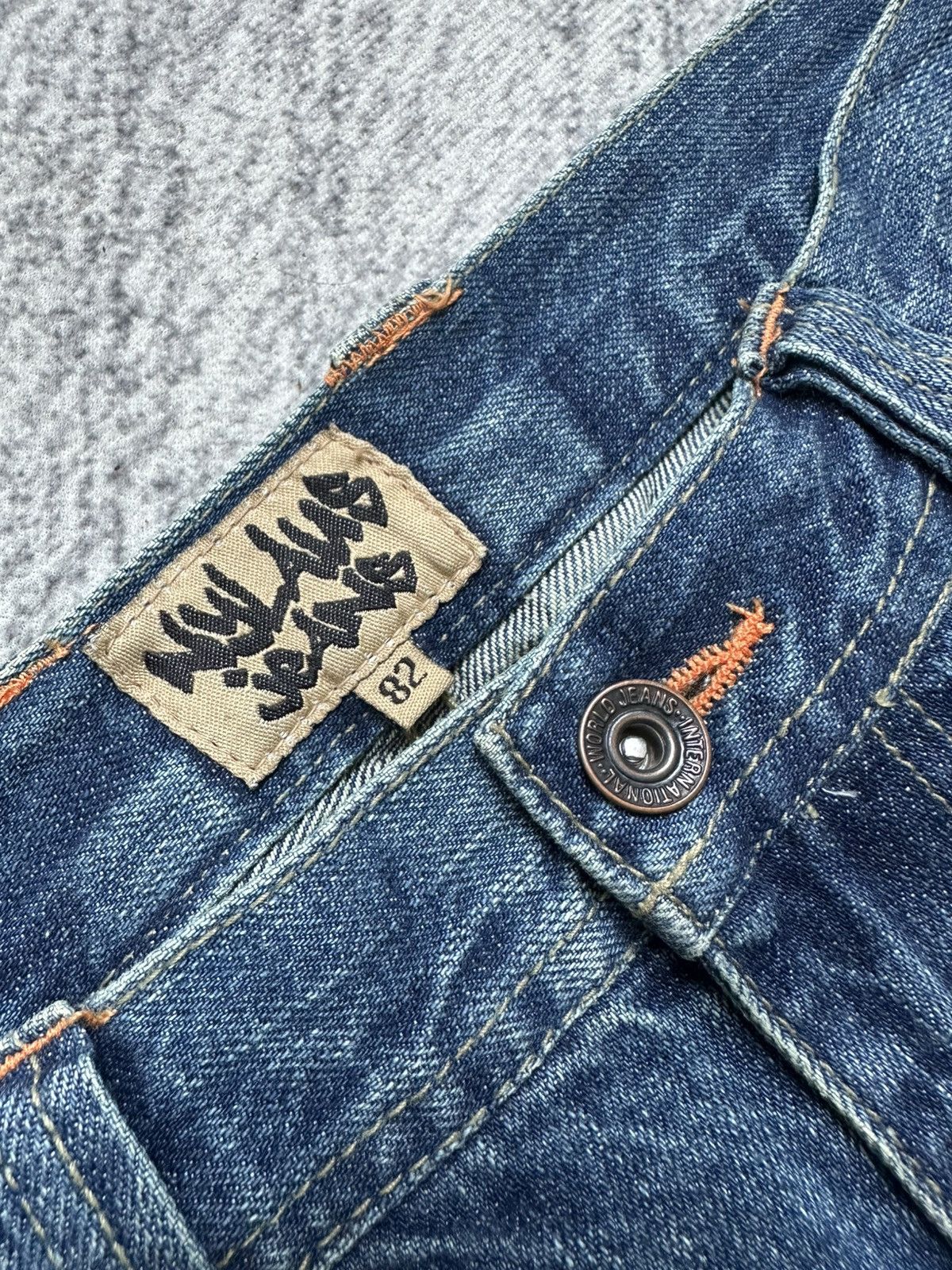 Japanese Brand Vintage Japan Nylaus Jeans Sakura Embroidery Size US 31 - 11 Thumbnail