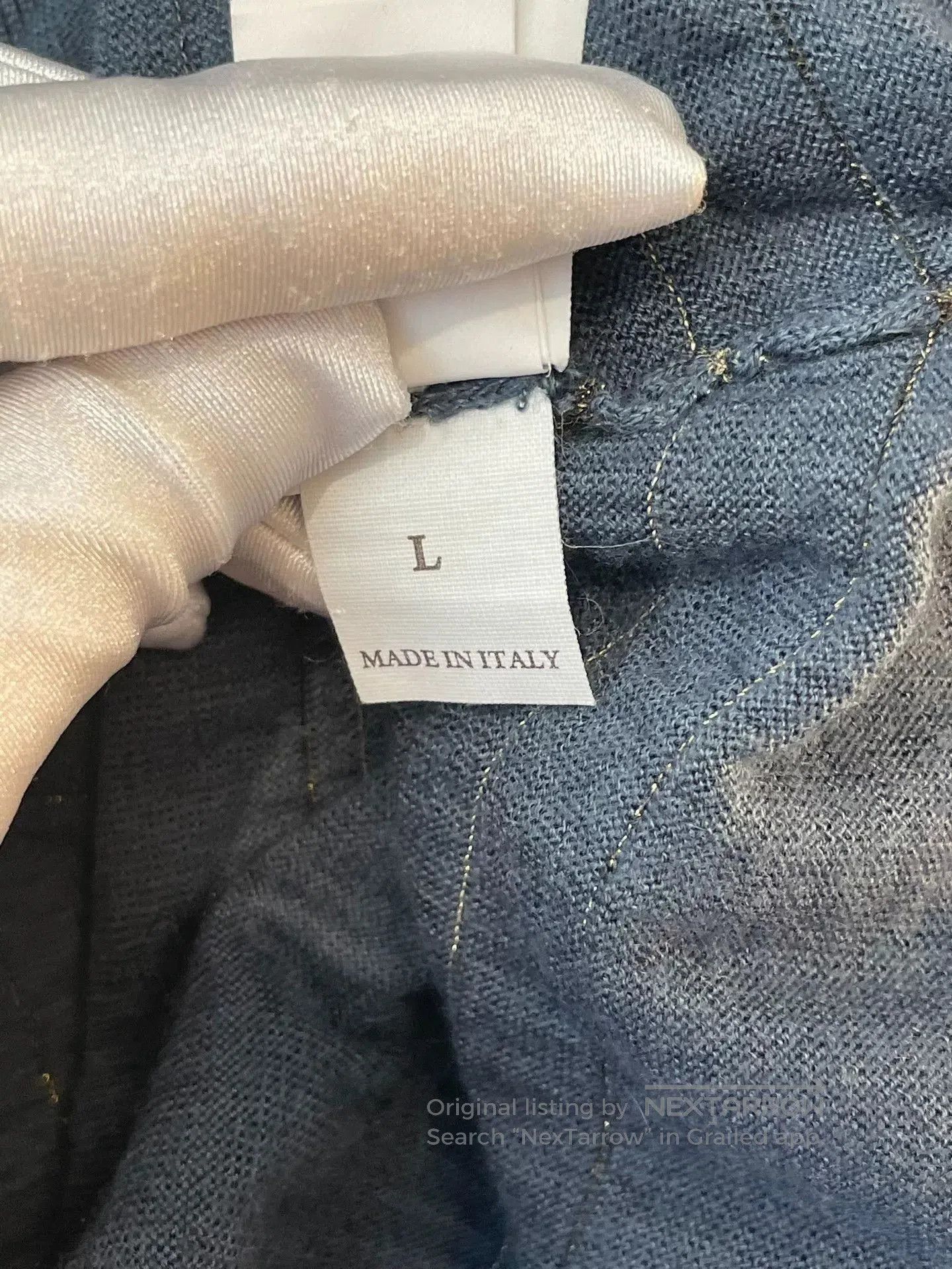 Brunello Cucinelli Brunello Cucinelli Blue Cashmere Sweater. Size US L / EU 52-54 / 3 - 5 Thumbnail