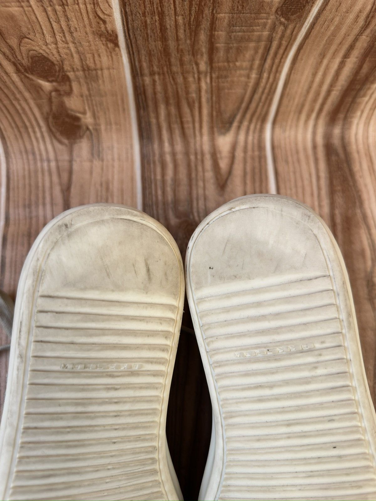 Rick Owens Rick Owens ‘DRKSHDW’ Army Dust Green Lowtops Size US 7.5 / EU 40-41 - 22 Thumbnail