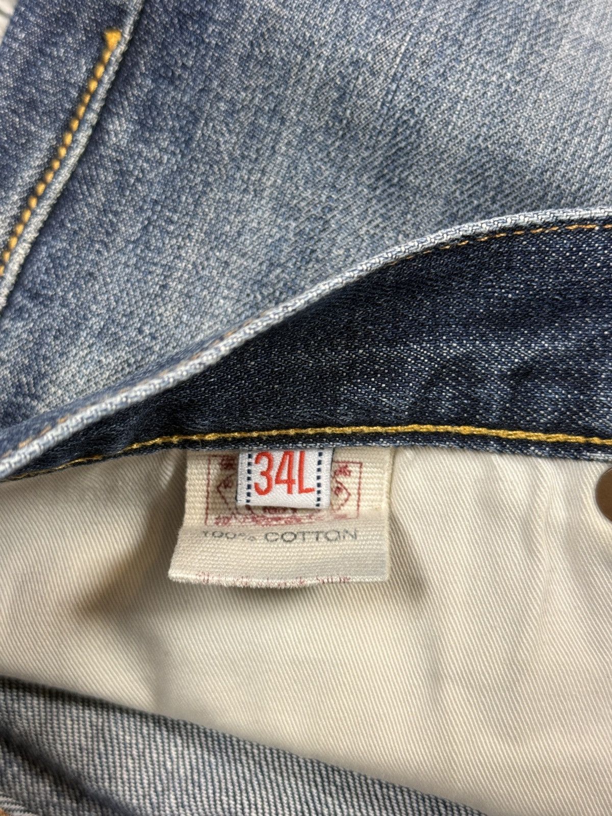 Evisu Evisu jeans vintage navy blue white seagulls Genes Size US 34 / EU 50 - 7 Thumbnail