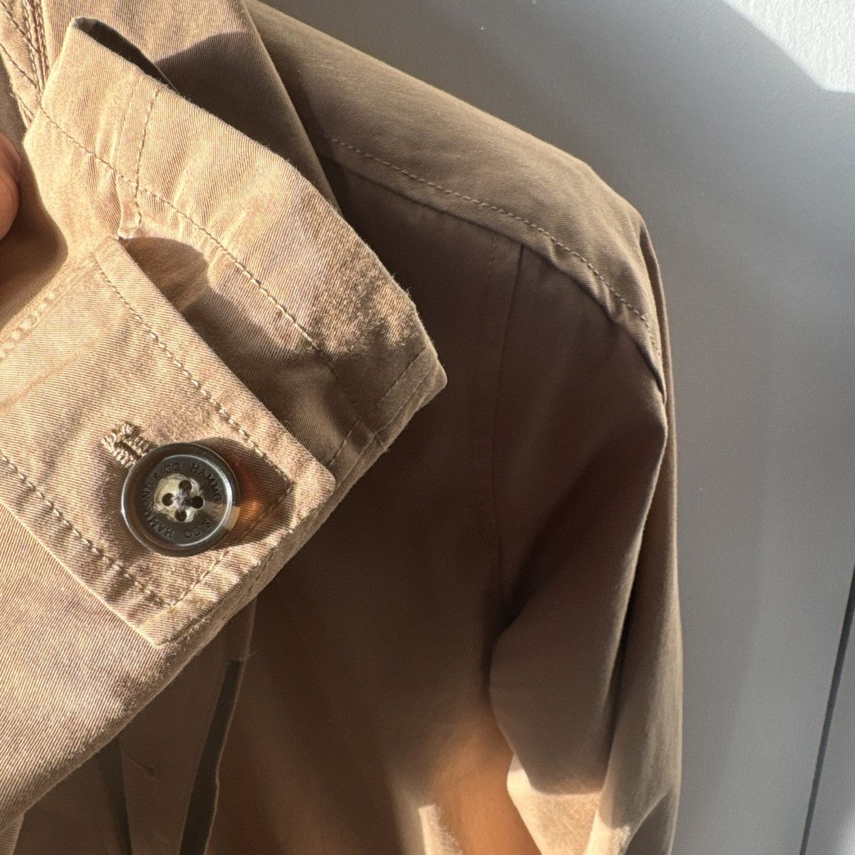 Vintage Tan long jacket Size 42R - 3 Thumbnail