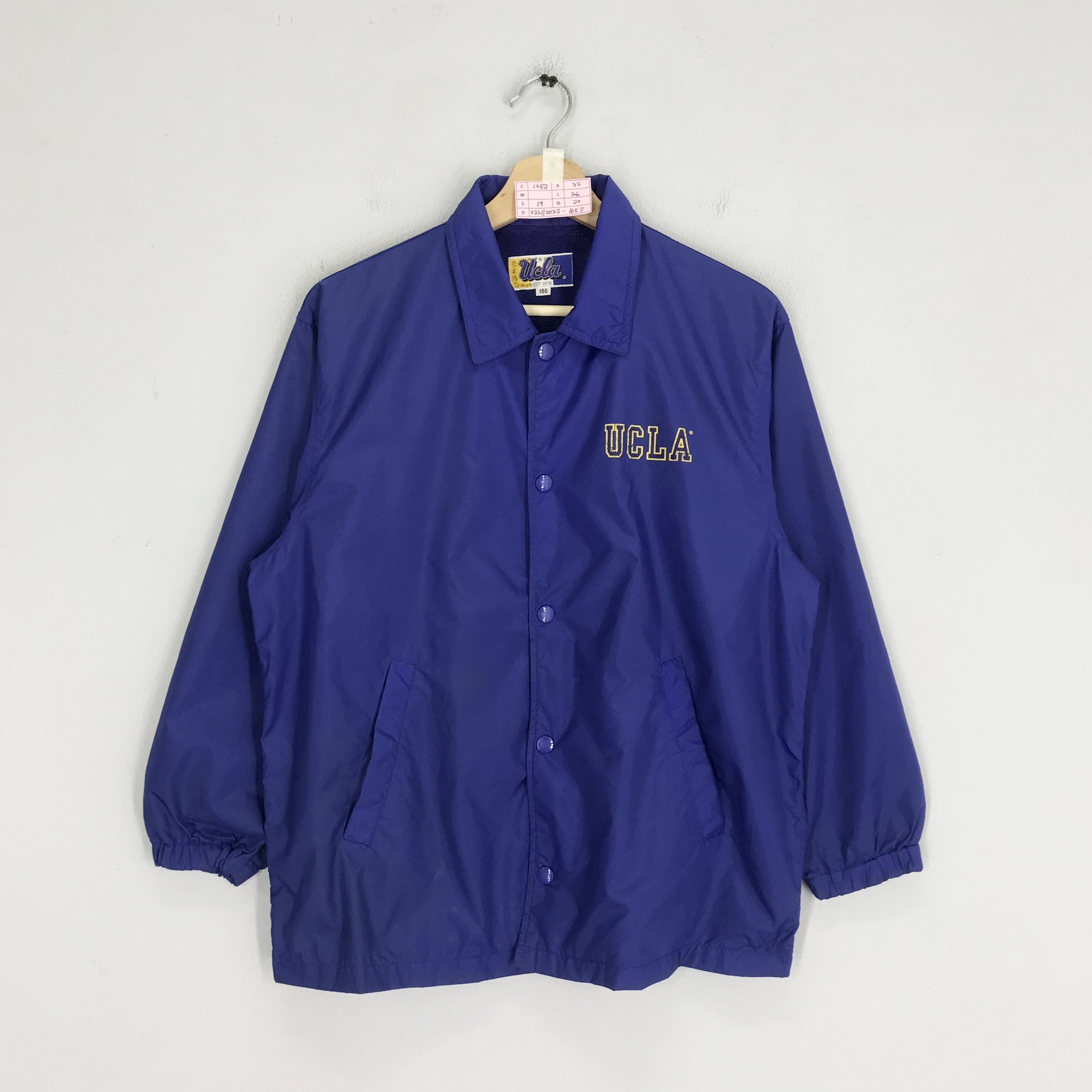 image of Made In USA x Vintage University Of California Los Angeles Coach Jacket in Blue, Men's (Size Small)
