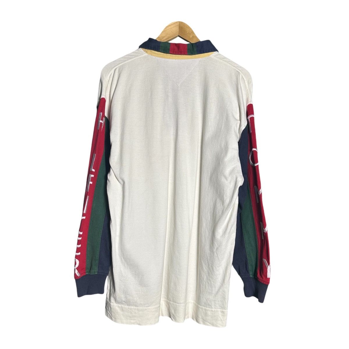 Tommy Hilfiger × Vintage Vintage 90s Tommy Hilfiger Big Logo Polo Shirt Size US M / EU 48-50 / 2 - 3 Thumbnail