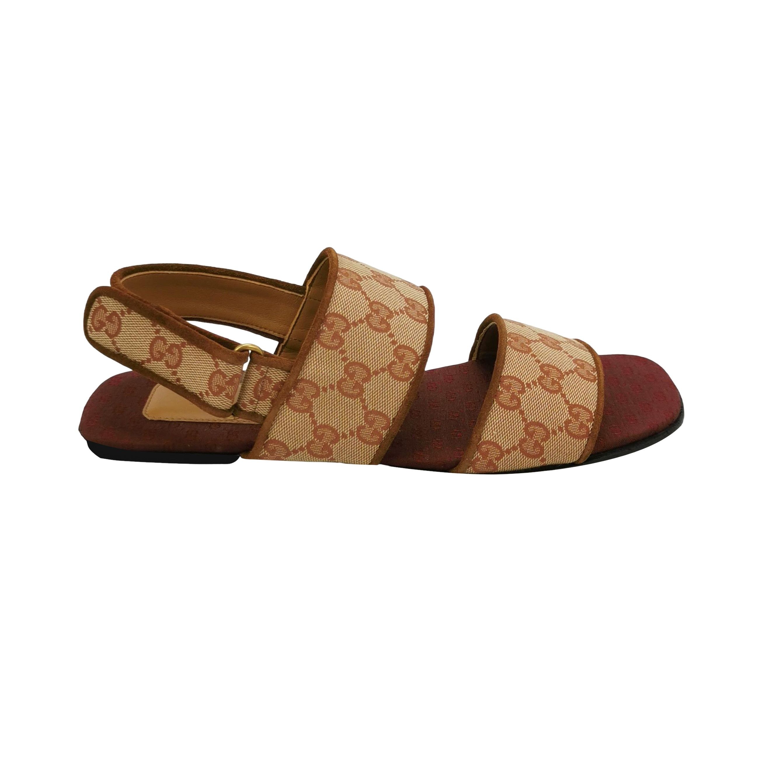 Gucci Gucci GG Supreme Canvas Sandals Size 42 Size US 9 / EU 42 - 1 Thumbnail