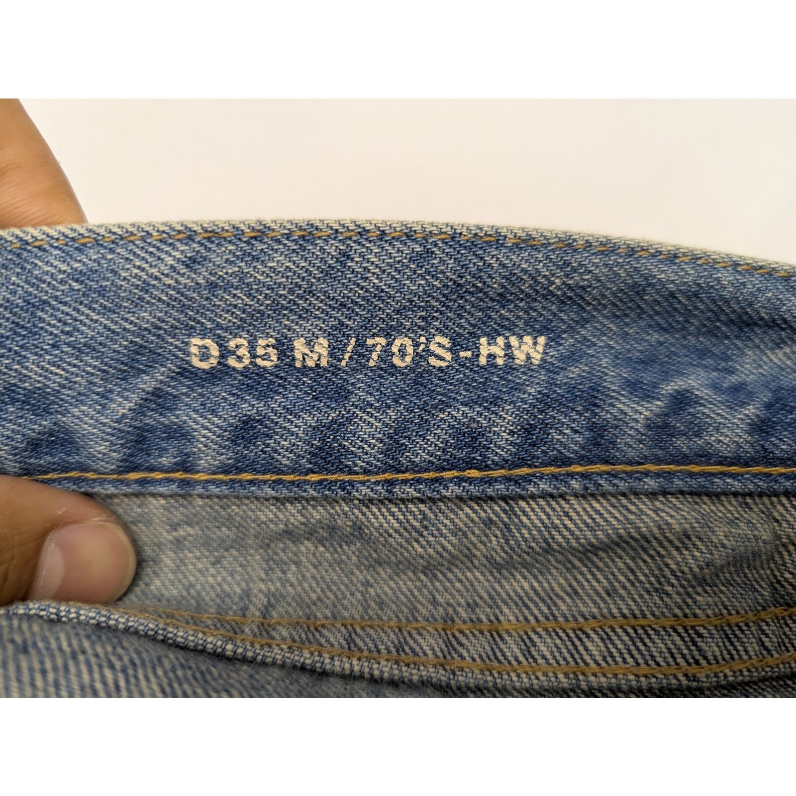 Saint Laurent Paris o1rshd1 70's Pants OGKD77 Jean in Medium Blue Size US 29 - 15 Thumbnail