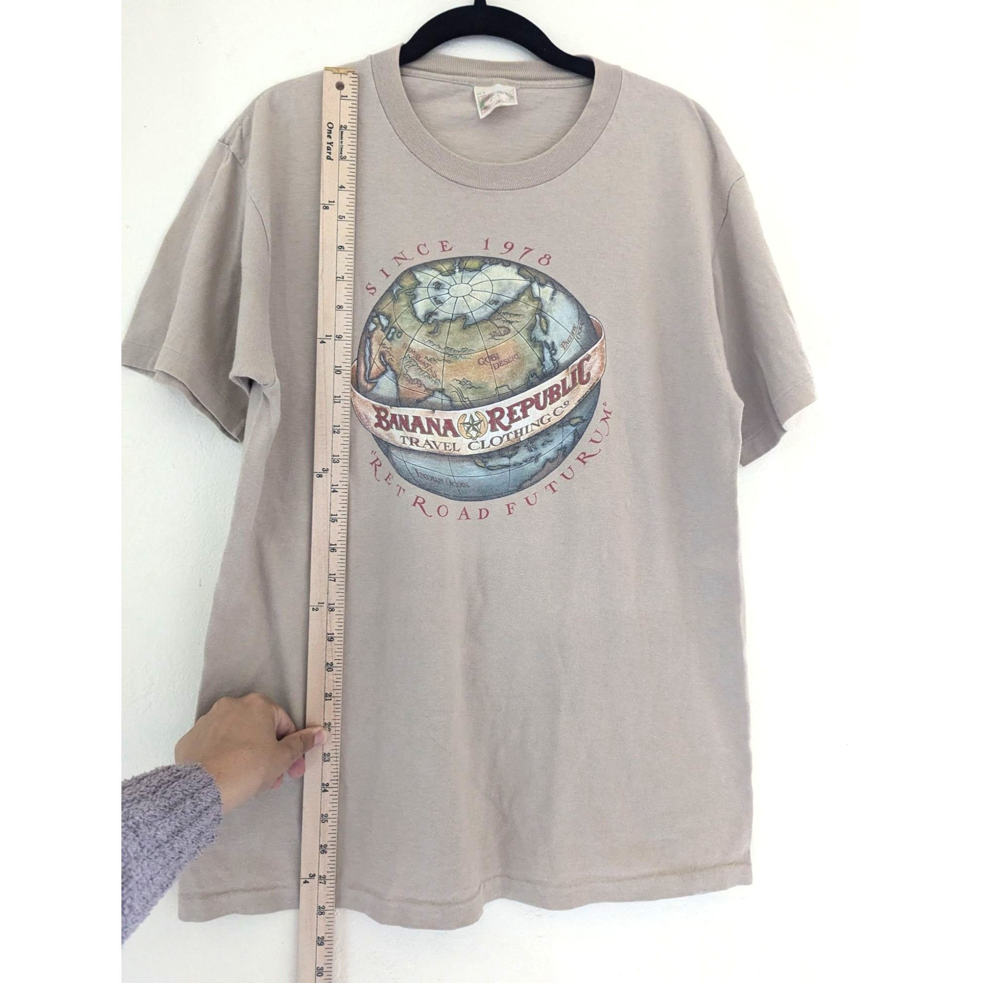 Banana Republic VTG Banana Republic Men's XL Short Sleeve T-shirt Single Sti Size US XL / EU 56 / 4 - 3 Thumbnail