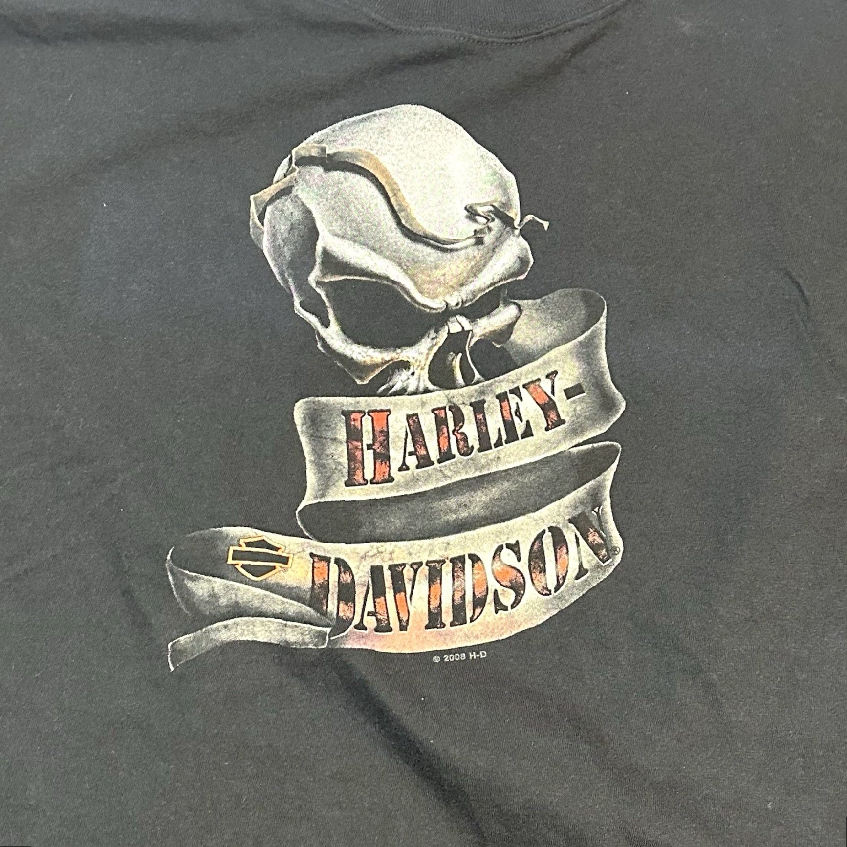 Harley Davidson Harley-Davidson American Legend Tee Shirt 3XL Men Beach Biker Motorcycle Kathy Kitty Hawk NC USA Made Multicolor Cotton Crew Neck Short Sleeve Size US XXL / EU 58 / 5 - 4 Thumbnail
