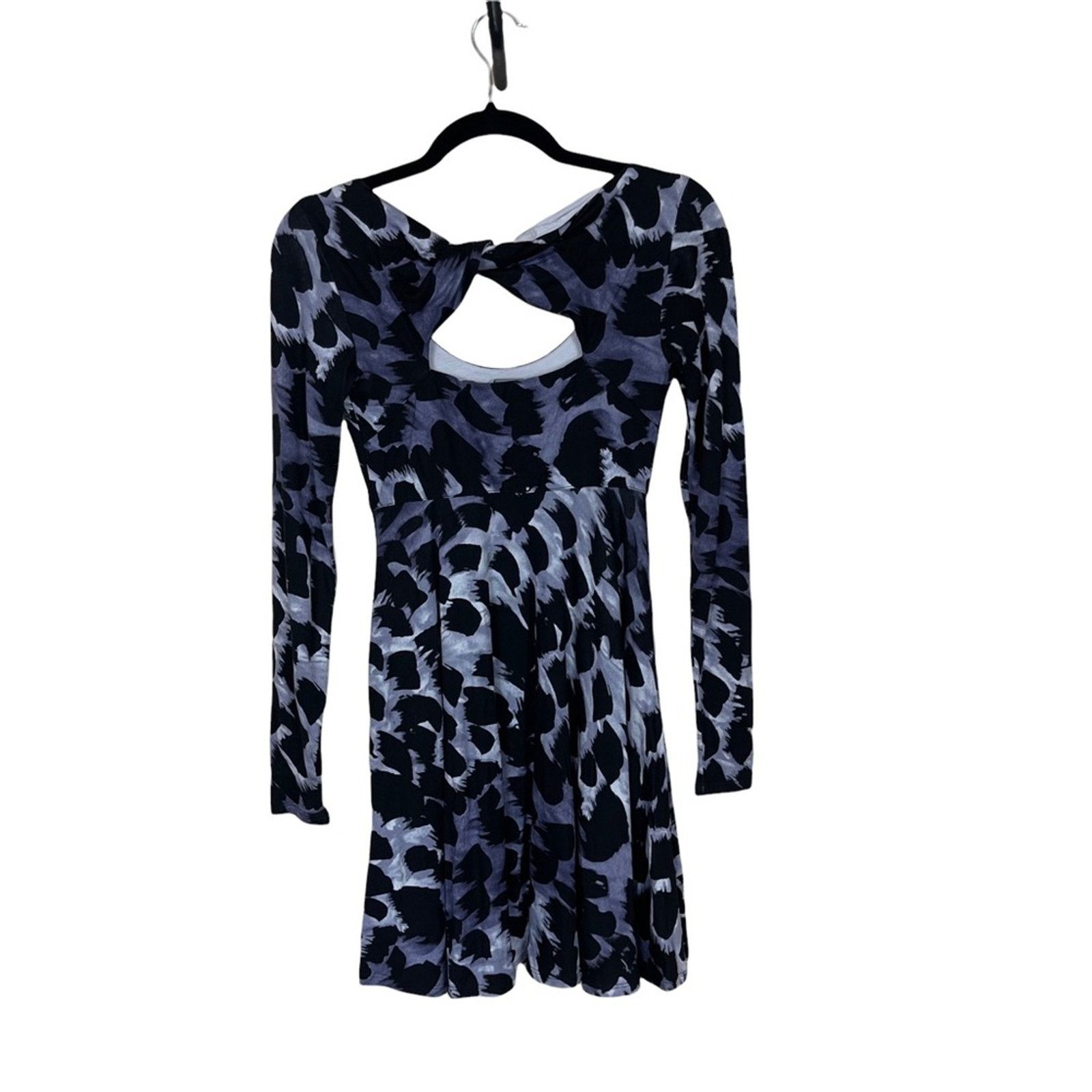 Armani Exchange Armani Exchange Fit and Flare Twist Open Back Dress XS Size XS / US 0-2 / IT 36-38 - 2 Thumbnail