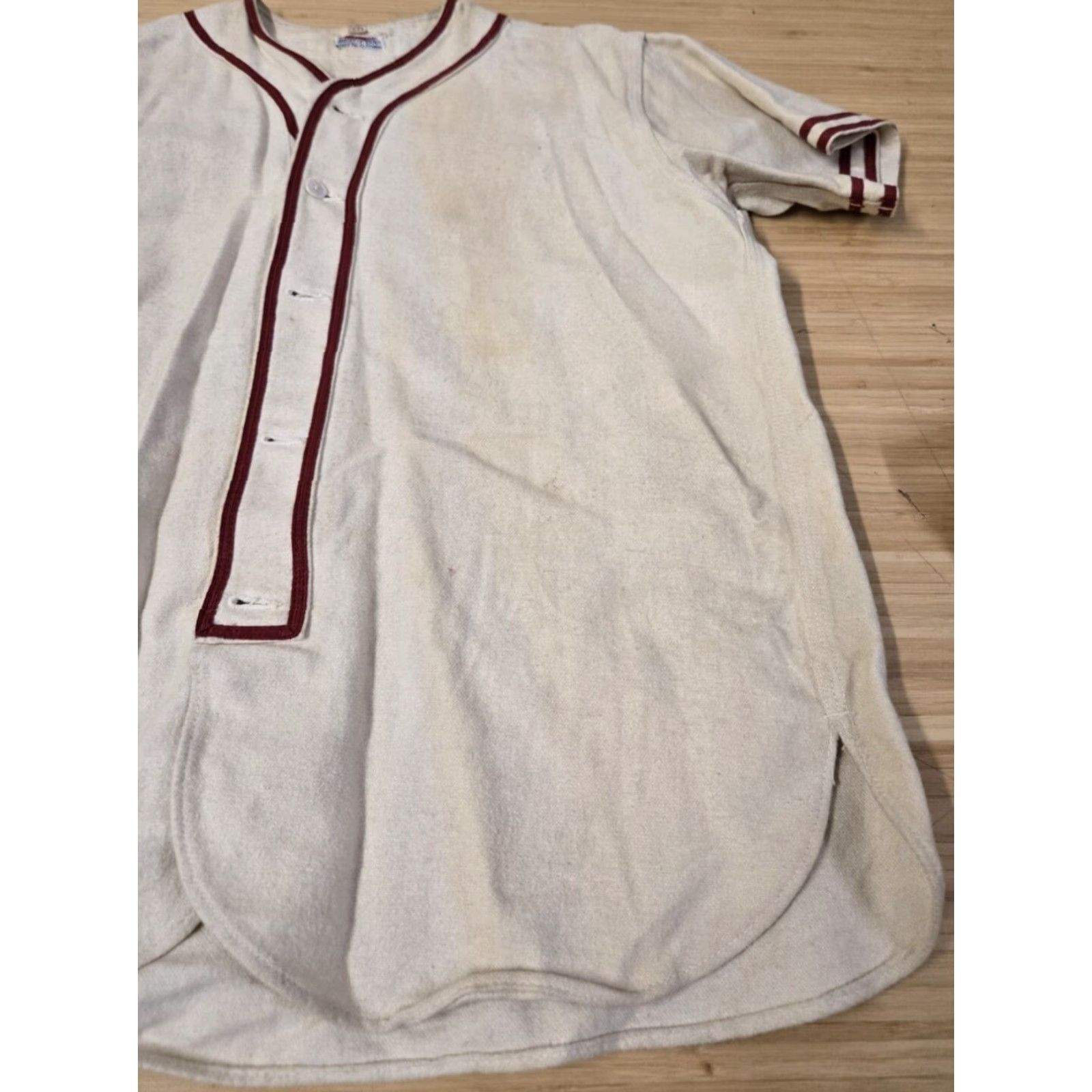 Vintage VINTAGE Fox Baseball Jersey Mens 40 White Red 1940s Personalized Short Sleeve Jersey Mens Size US L / EU 52-54 / 3 - 4 Thumbnail