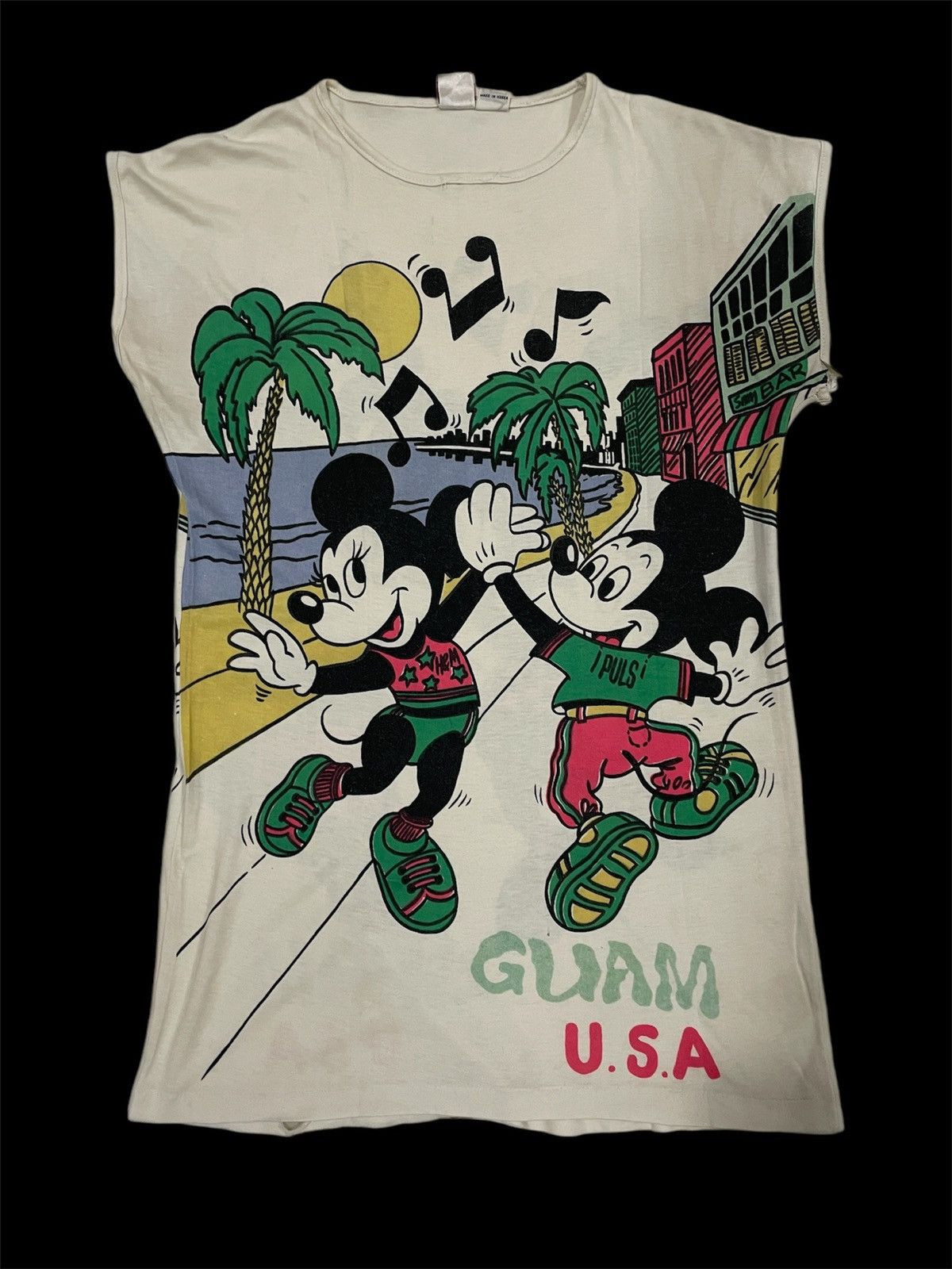 Disney Vintage Mickey Mouse Guam Aloha Hawaii Sleeveless size M Size US M / EU 48-50 / 2 - 1 Thumbnail
