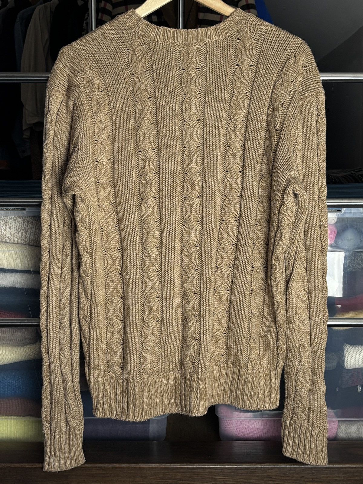 Polo Ralph Lauren Vintage Polo Ralph Lauren Silk Knit Cable Sweater Size US M / EU 48-50 / 2 - 3 Thumbnail