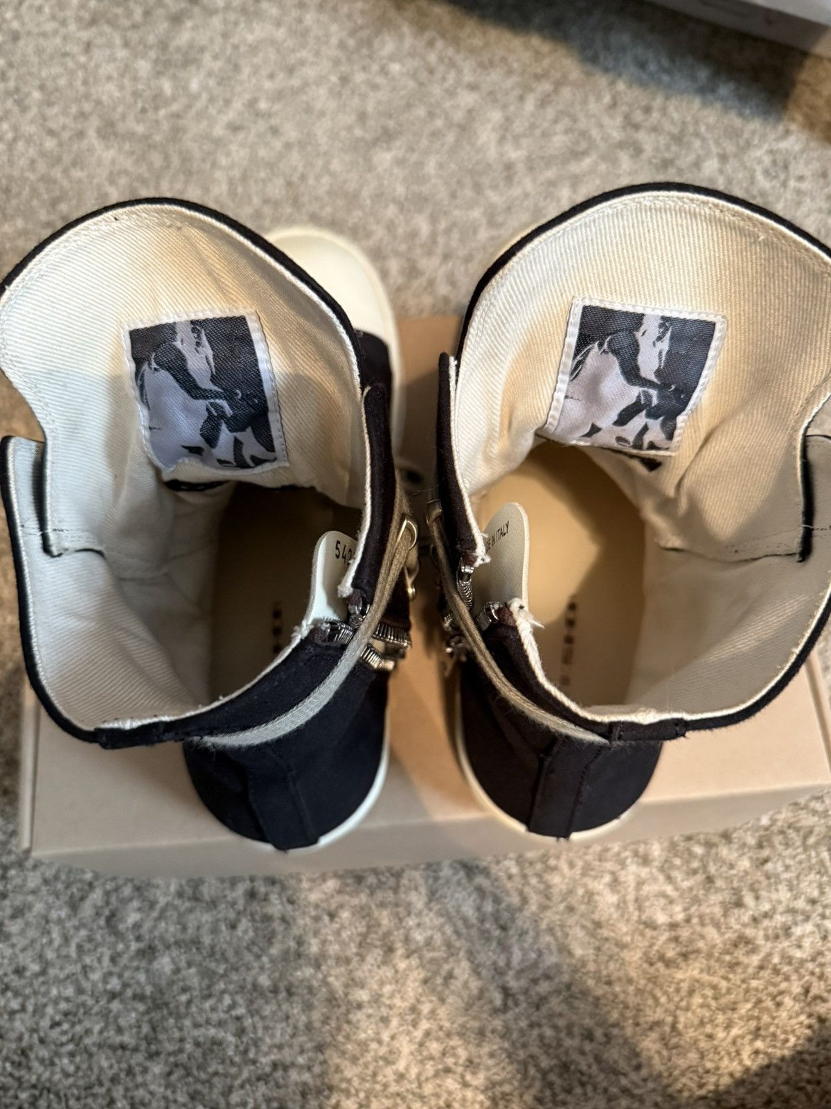 Rick Owens × Rick Owens Drkshdw Rick Owens Drkshdw Hexagram Ramones Size US 9 / EU 42 - 7 Thumbnail