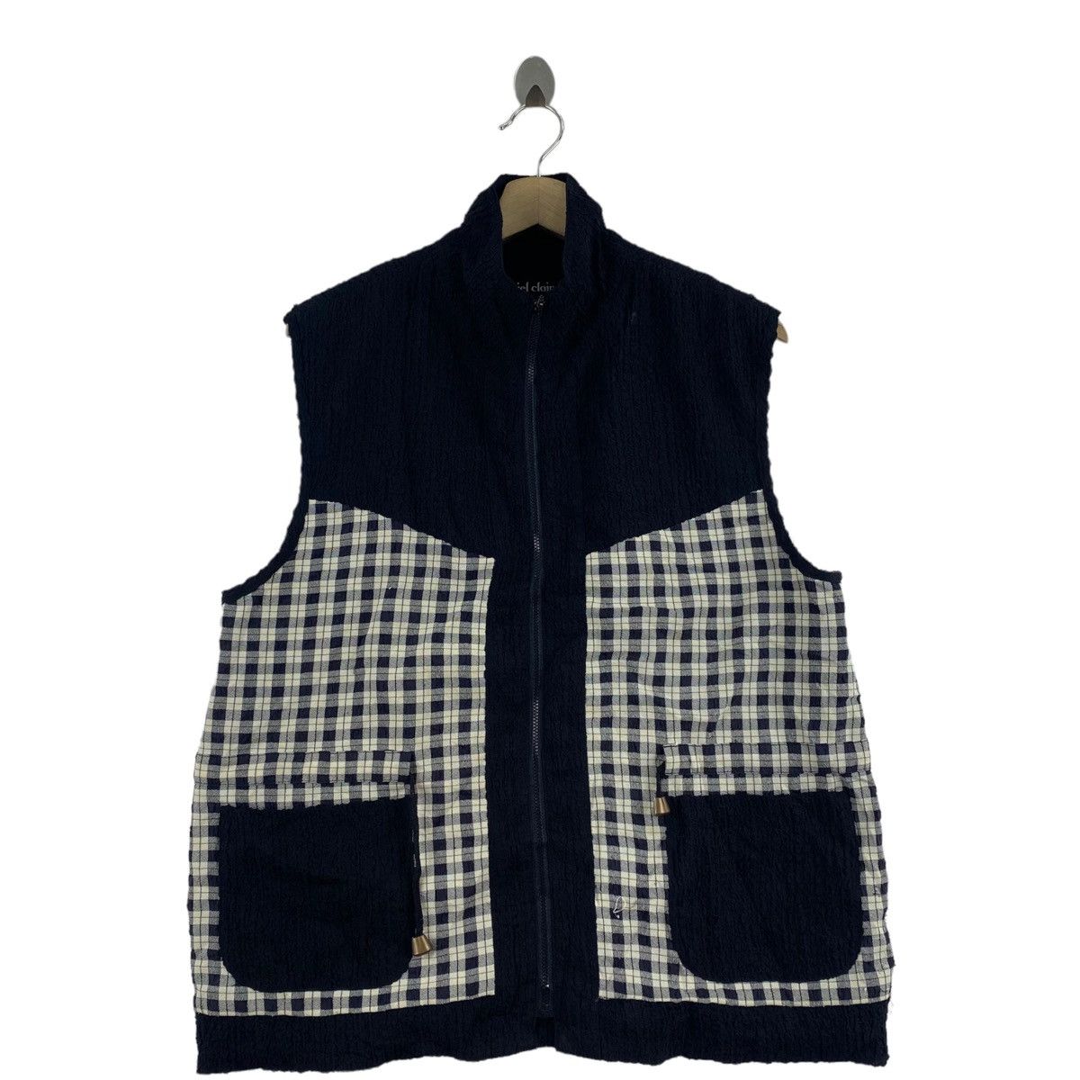 Japanese Brand CIEL CLAIR Japanese Brand Half Checked Design Black Vest Size US M / EU 48-50 / 2 - 1 Thumbnail