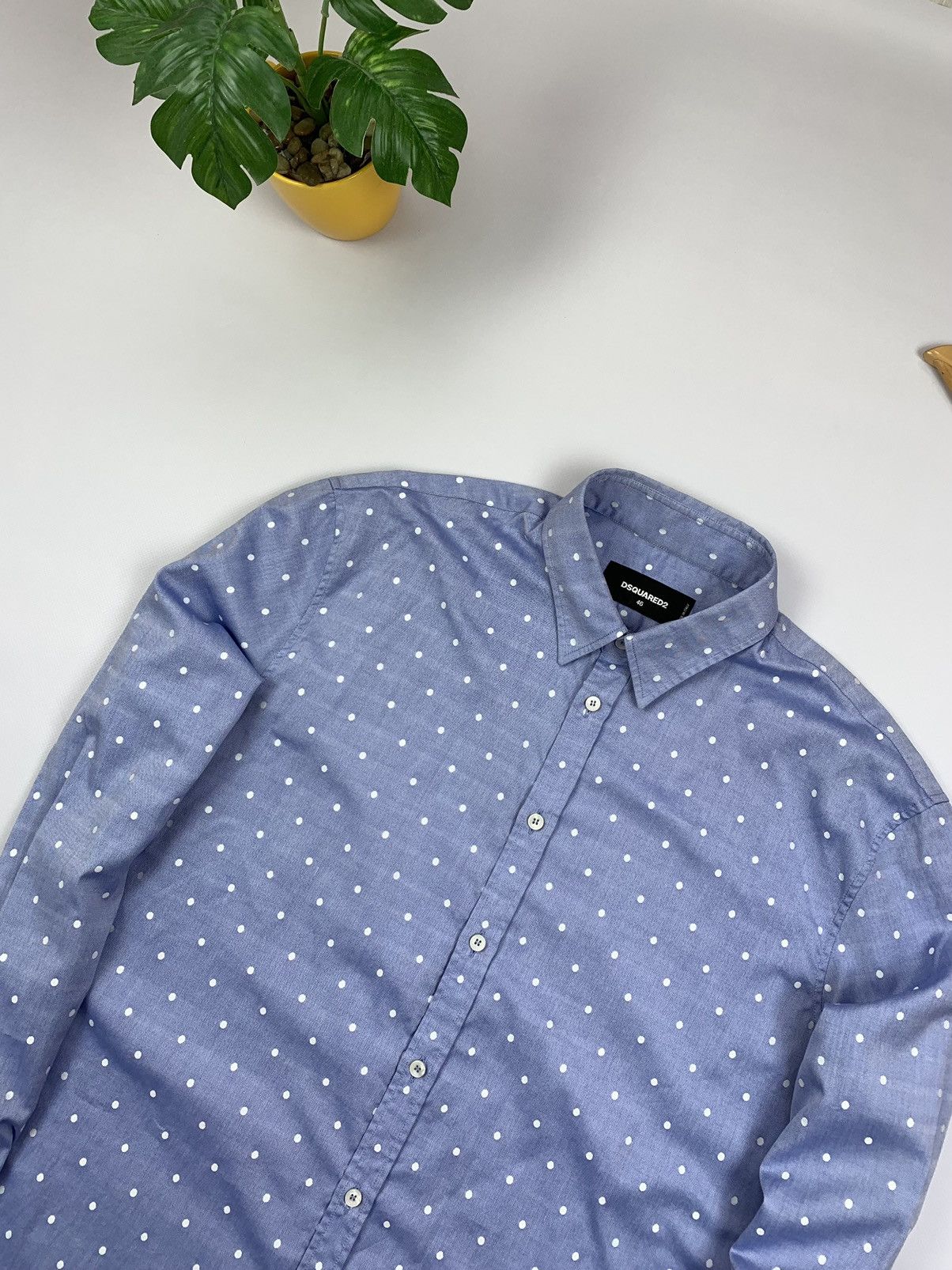 Dsquared2 Dsquared2 Polka Dot Long Sleeve Button Shirt Mens Size 46 M Size US M / EU 48-50 / 2 - 5 Thumbnail