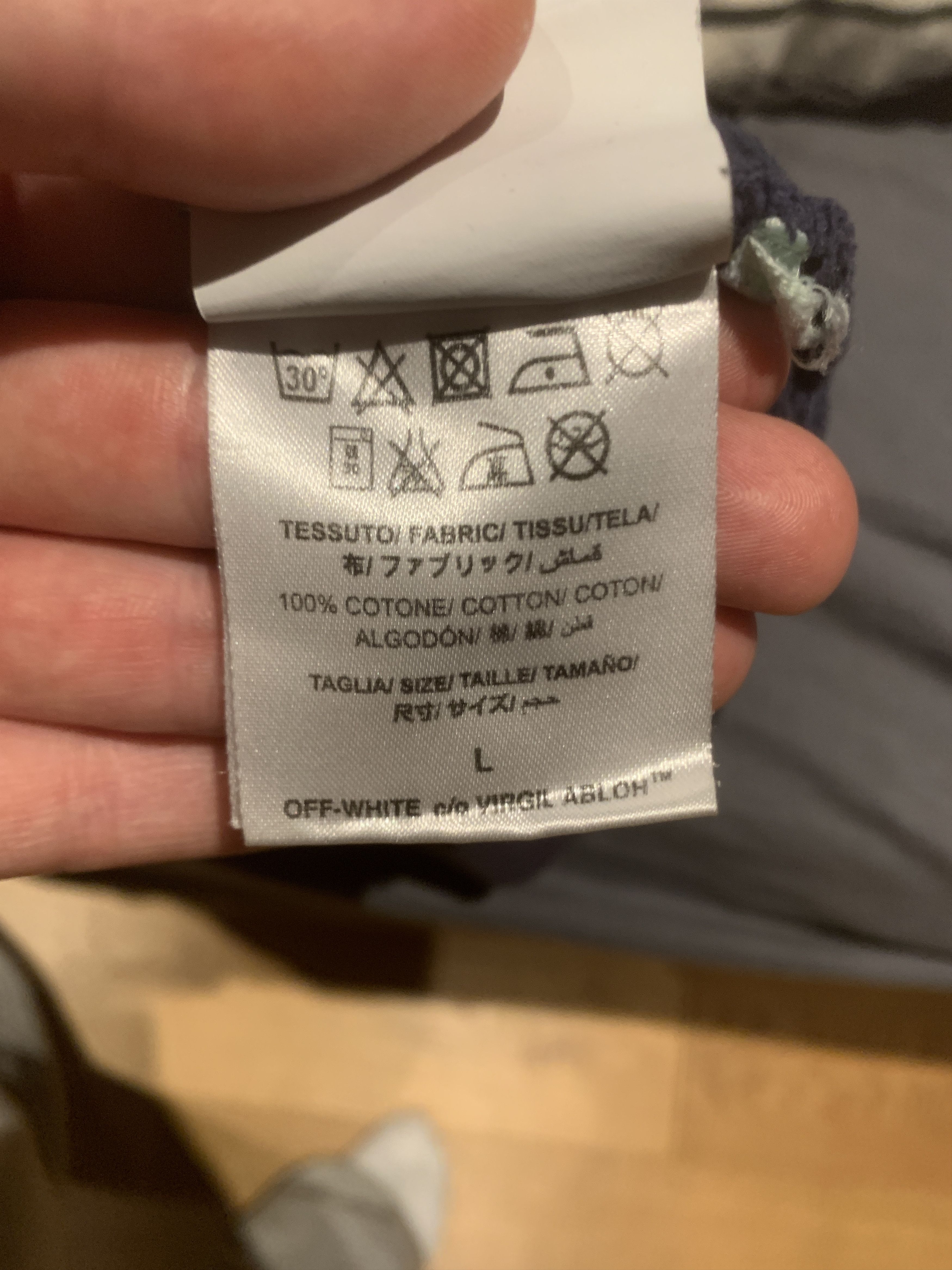 Off-White Off White Blue Caravaggio Hoodie Size US L / EU 52-54 / 3 - 8 Thumbnail