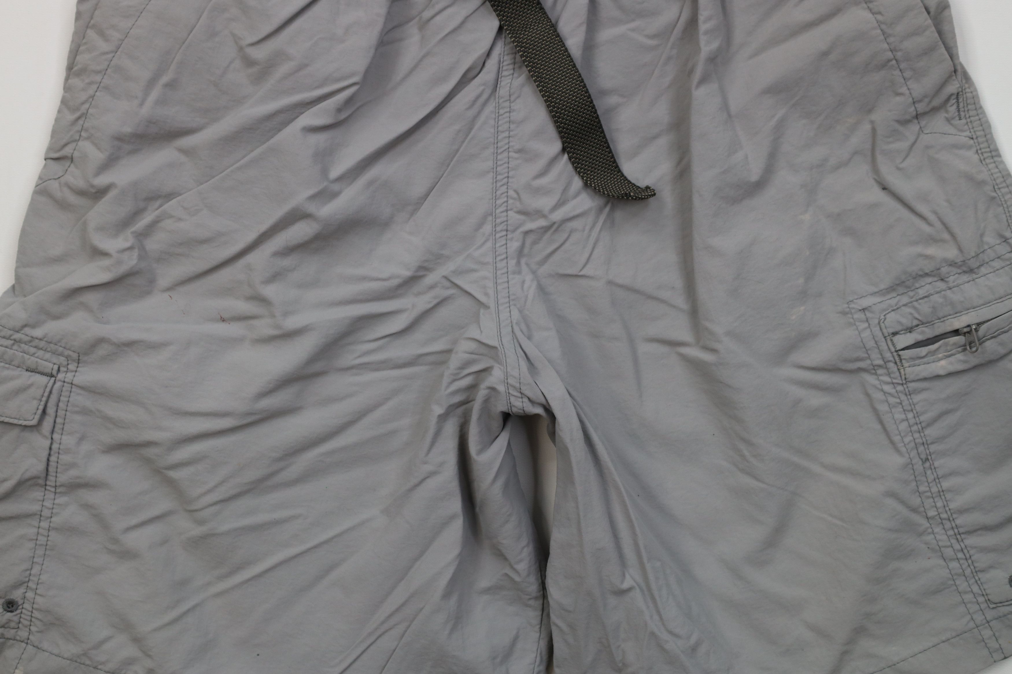 Columbia Vintage Columbia Lined Belted Above Knee Cargo Shorts Gray Size US 34 / EU 50 - 3 Thumbnail