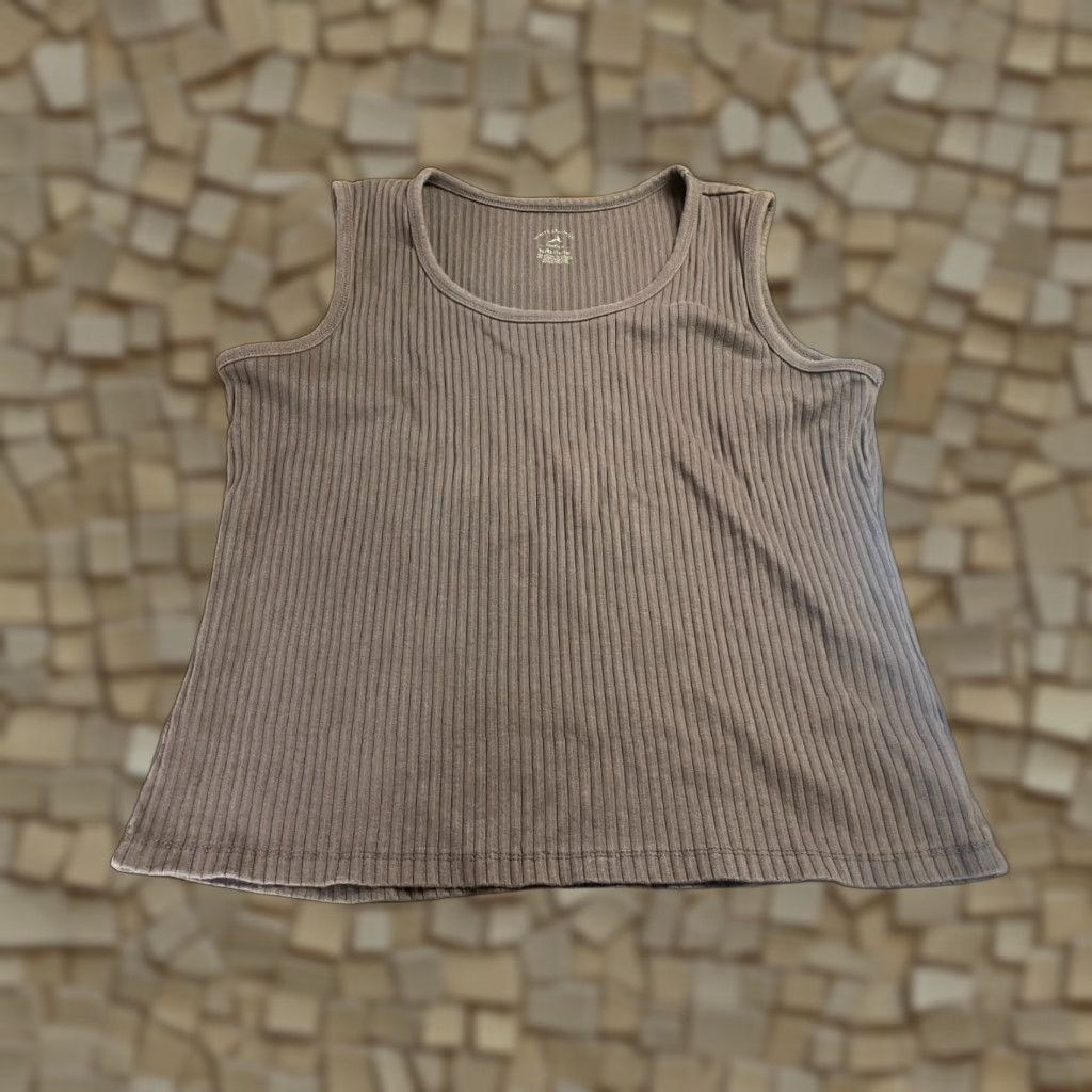 Vintage White Stag Tank Top Womens XL Brown Ribbed Sleeveless Round Neck Casual Modern Basic Size XL / US 12-14 / IT 48-50 - 1 Thumbnail