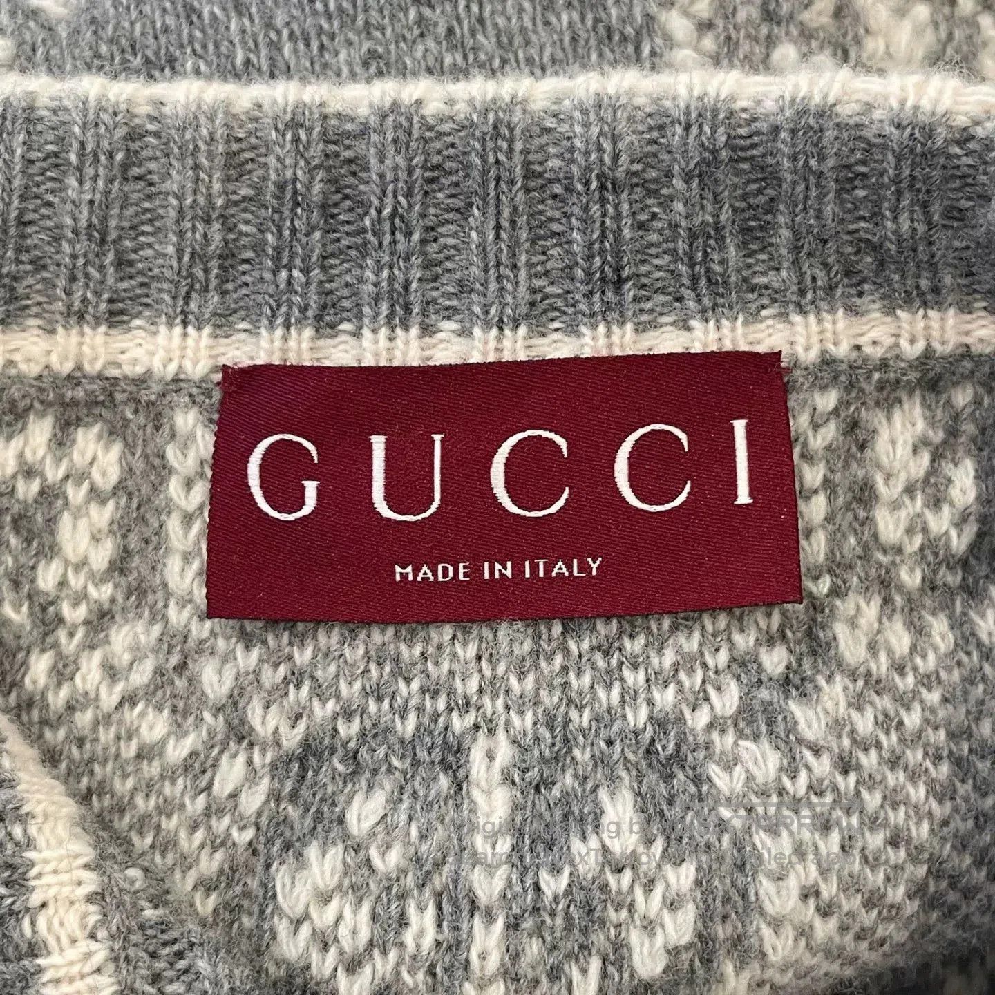 Gucci GUCCI Gray GG Knit Cardigan XS. Size US XS / EU 42 / 0 - 5 Thumbnail