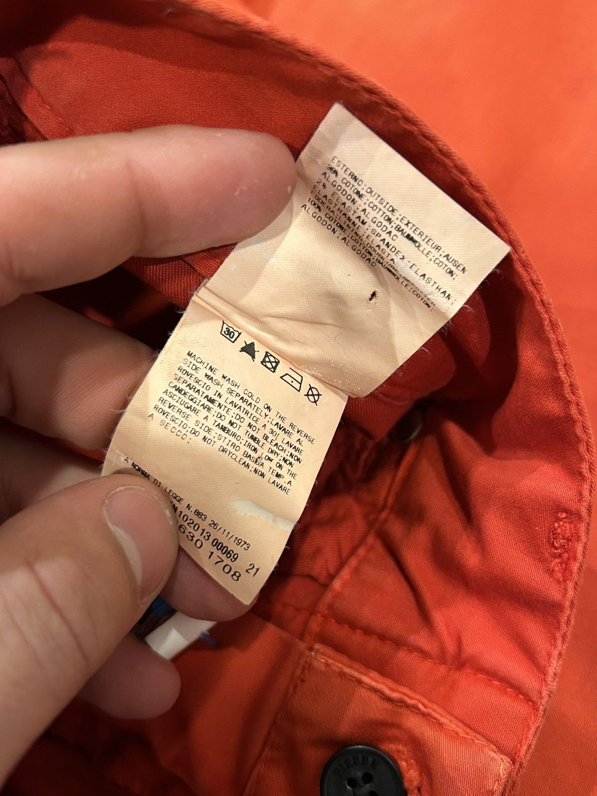 Balmain Pierre Balmain Red Denim Jeans Size US 33 - 7 Thumbnail