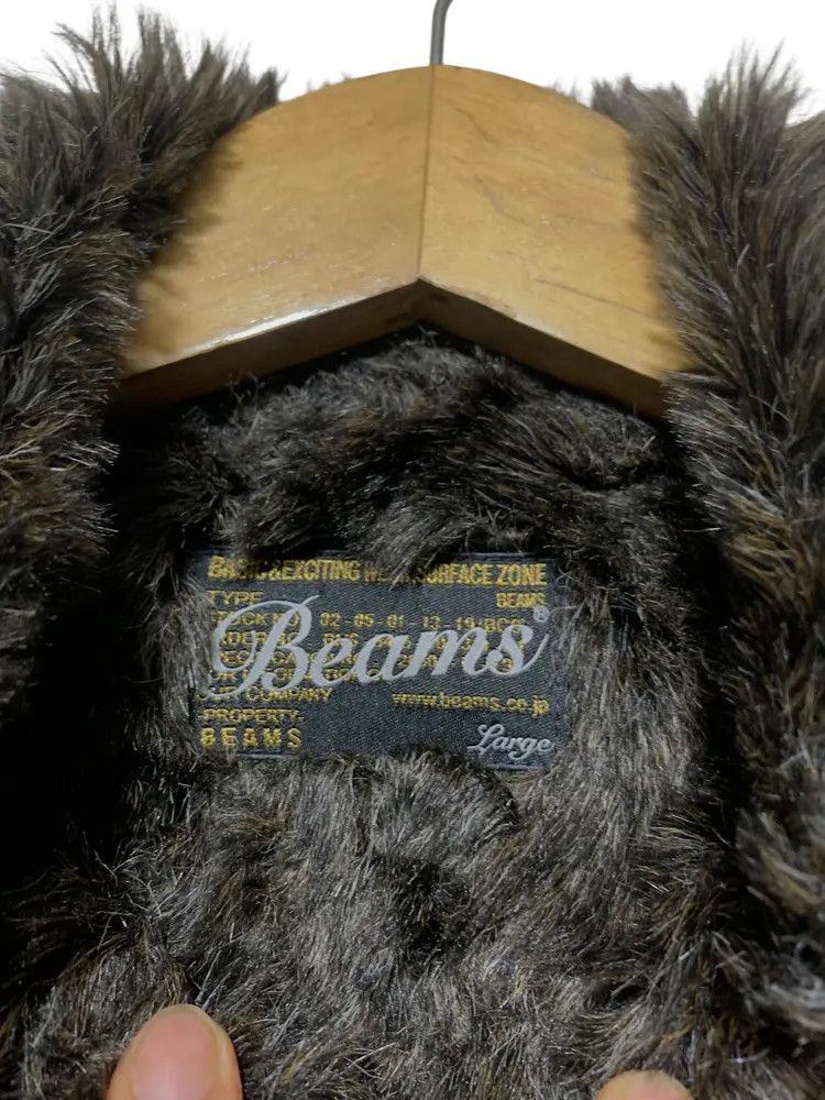Beams Plus Vintage Beams patches quilted fur jacket Size US L / EU 52-54 / 3 - 14 Thumbnail