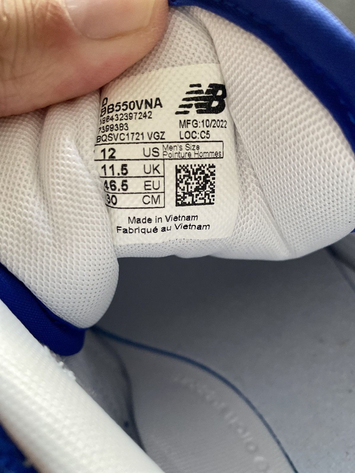 New Balance New Balance 550 Blue Suede Pack Team Royal Size US 12 / EU 45 - 6 Thumbnail