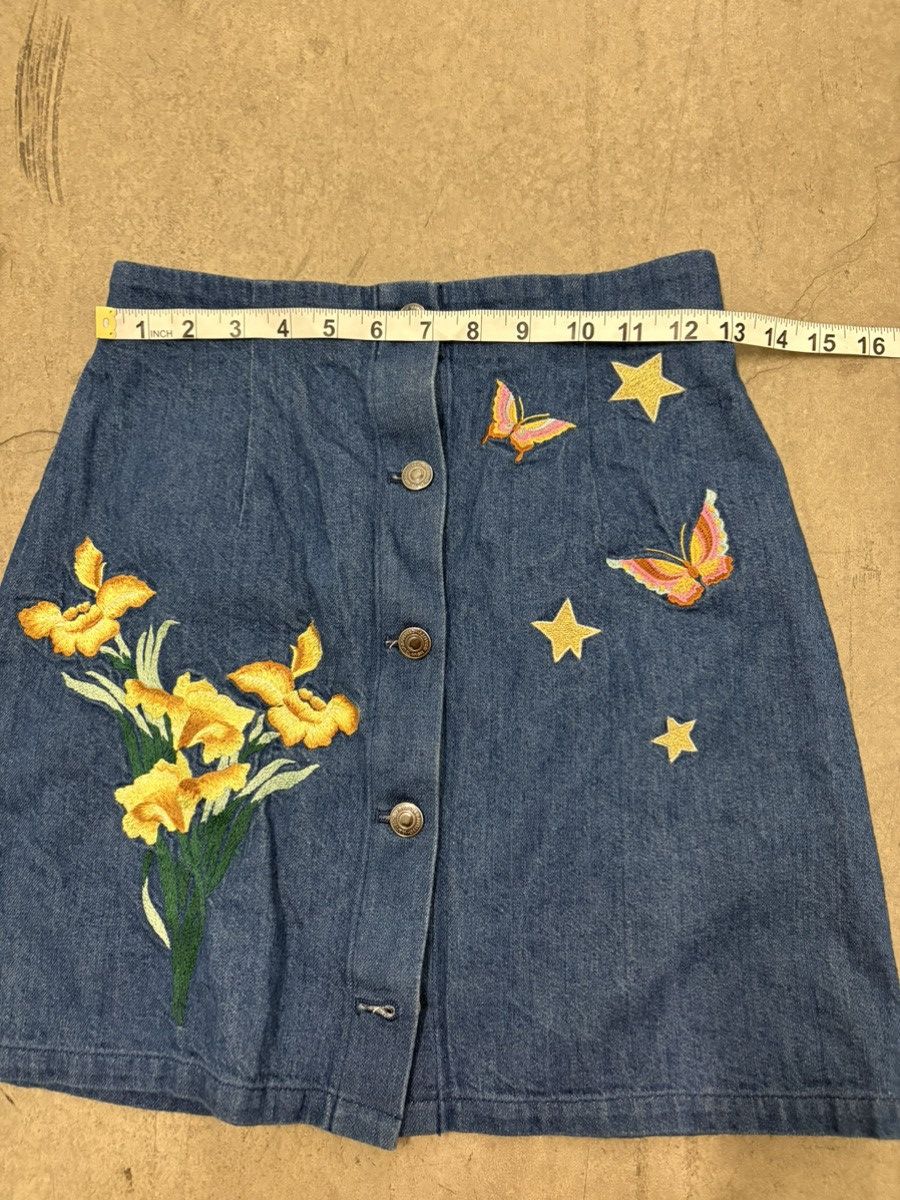 Anna Sui Anna Sui x Kansai Yamaoto vintage demin high rise skirt Size 22" - 7 Thumbnail