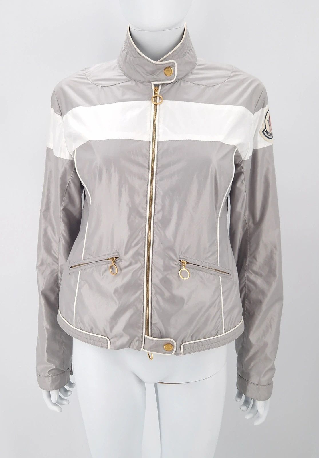 Moncler Moncler Silver Racing Jacket Size M / US 6-8 / IT 42-44 - 4 Thumbnail