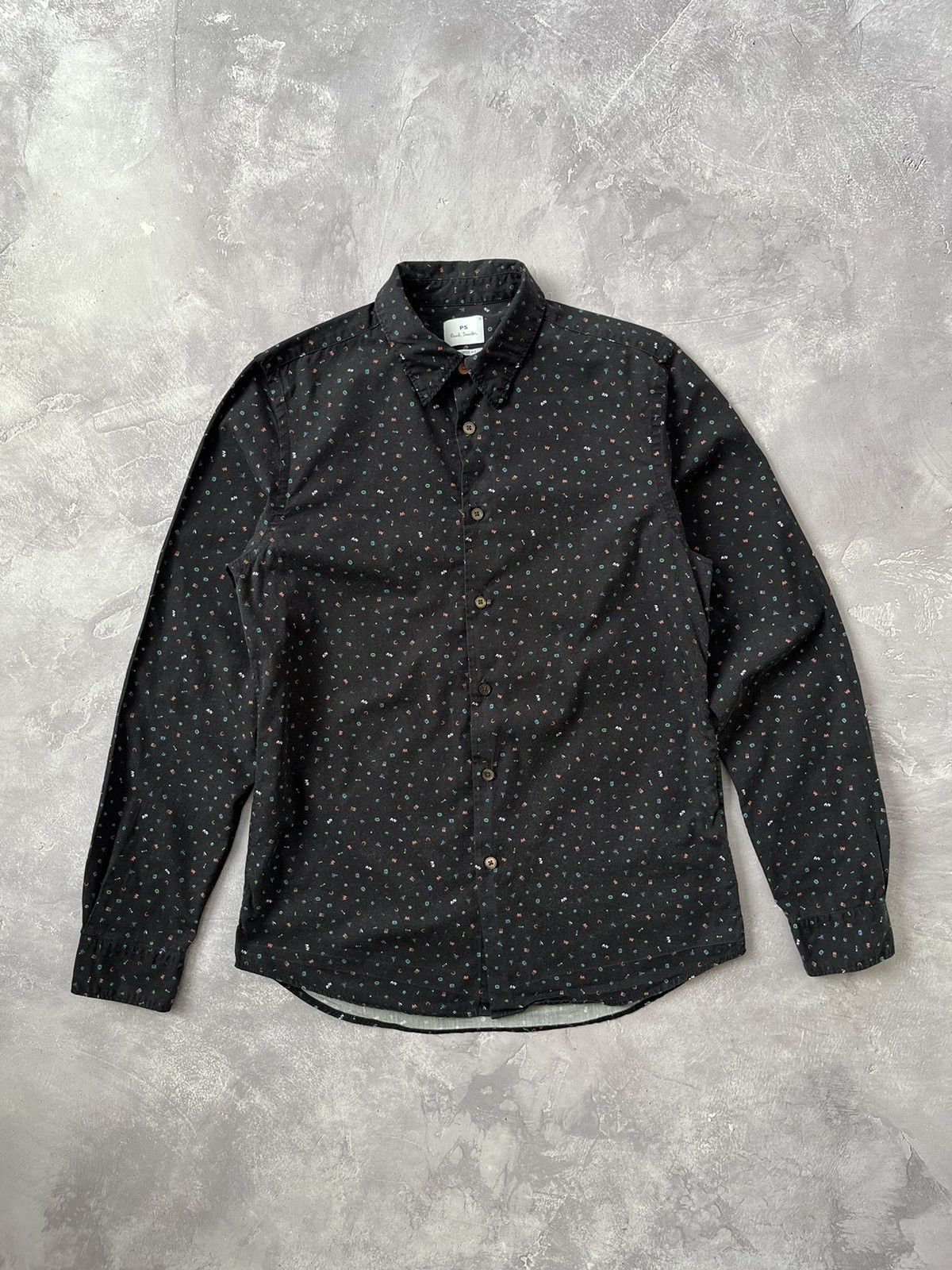 Paul Smith Paul Smith Tailored Fit Long Sleeve Shirt Button Up Black Size US S / EU 44-46 / 1 - 1 Thumbnail
