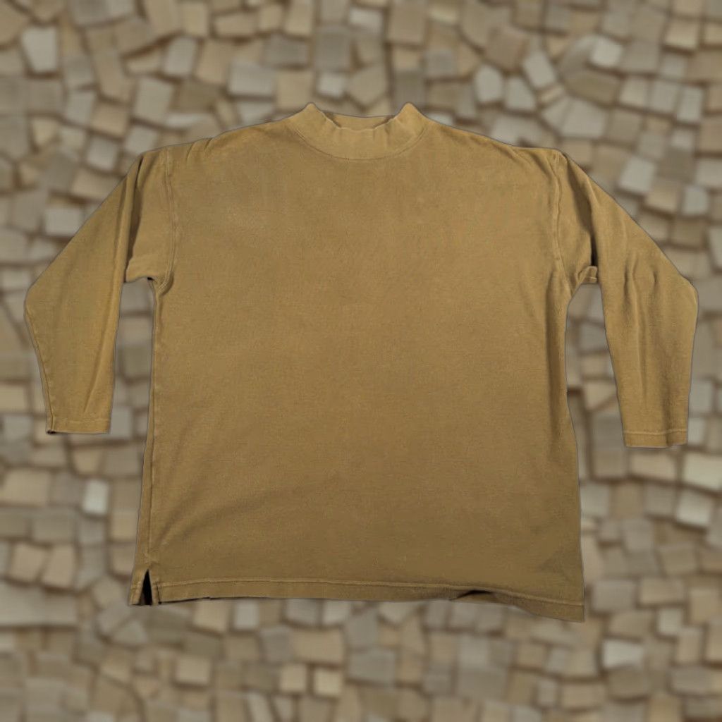 American Eagle Outfitters VINTAGE American Eagle Shirt Adult LARGE Green Mock Neck Military Olive 90s Mens Size US L / EU 52-54 / 3 - 1 Thumbnail