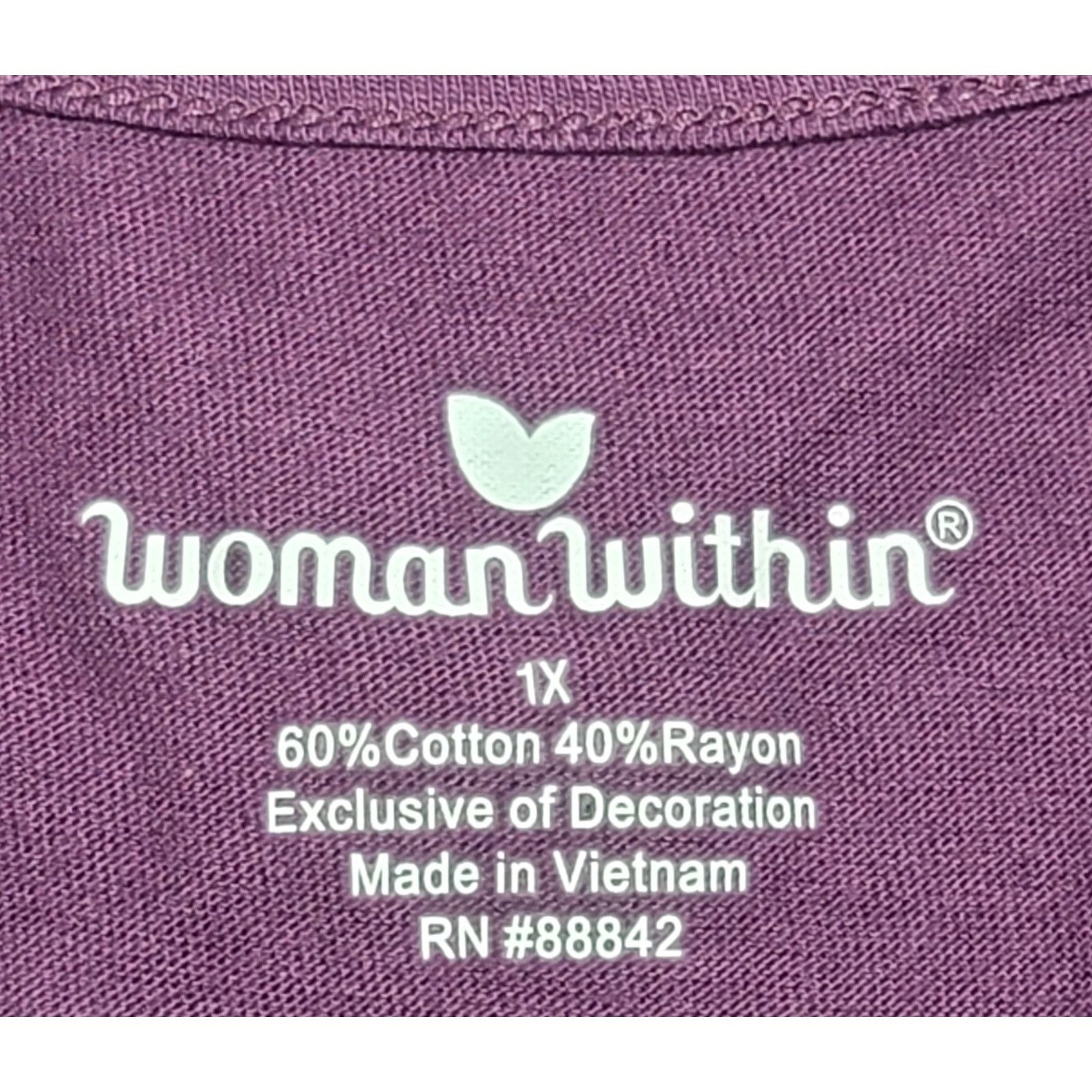 Other Woman Within Purple Sequin Sleeveless Top 1X Plus NWOT Size XXL / US 16-18 / IT 52-54 - 4 Thumbnail