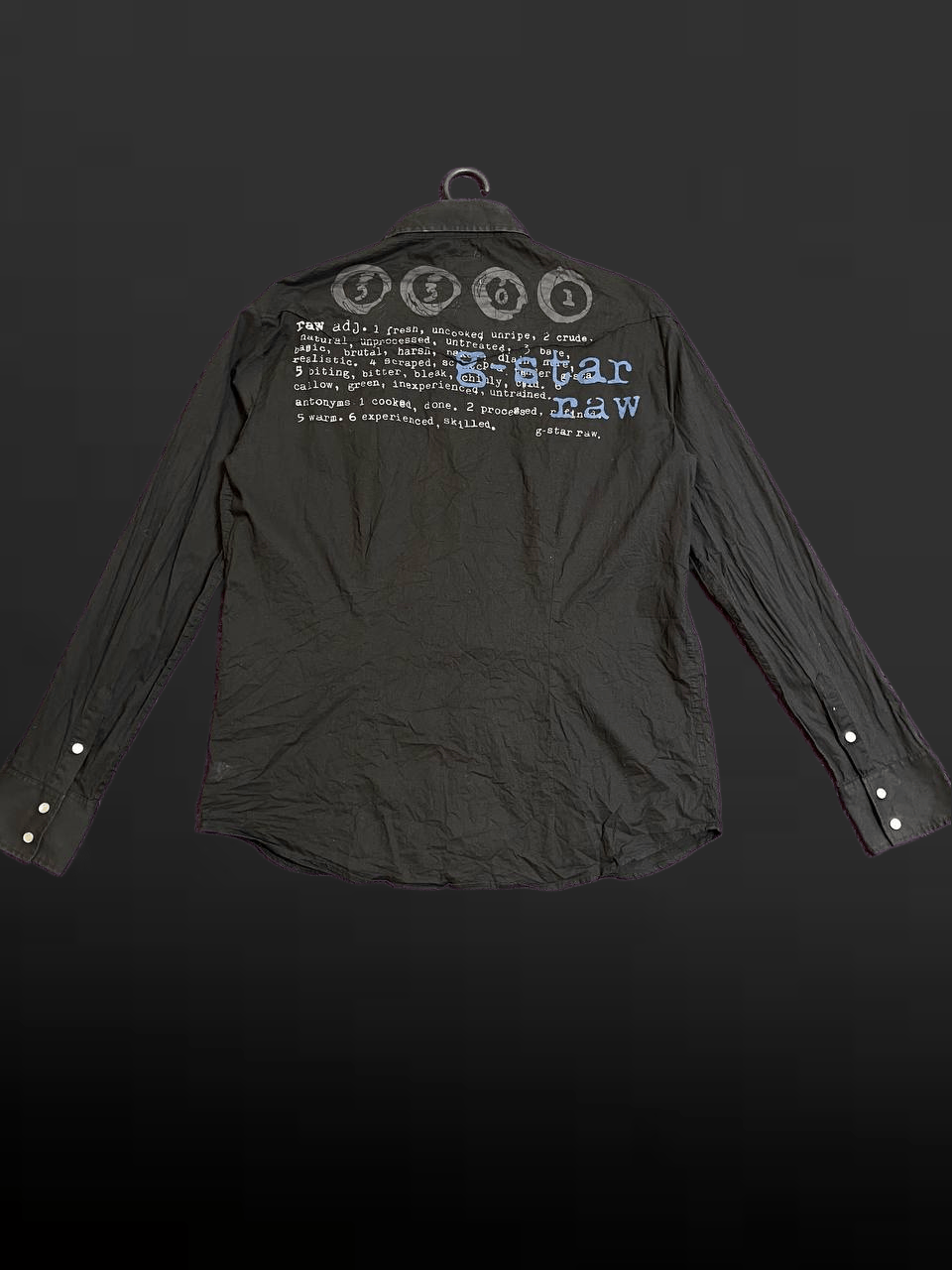G-Star GS3301 Y2K Shirt Vintage G-Star Raw Streetwear Size US M / EU 48-50 / 2 - 1 Thumbnail