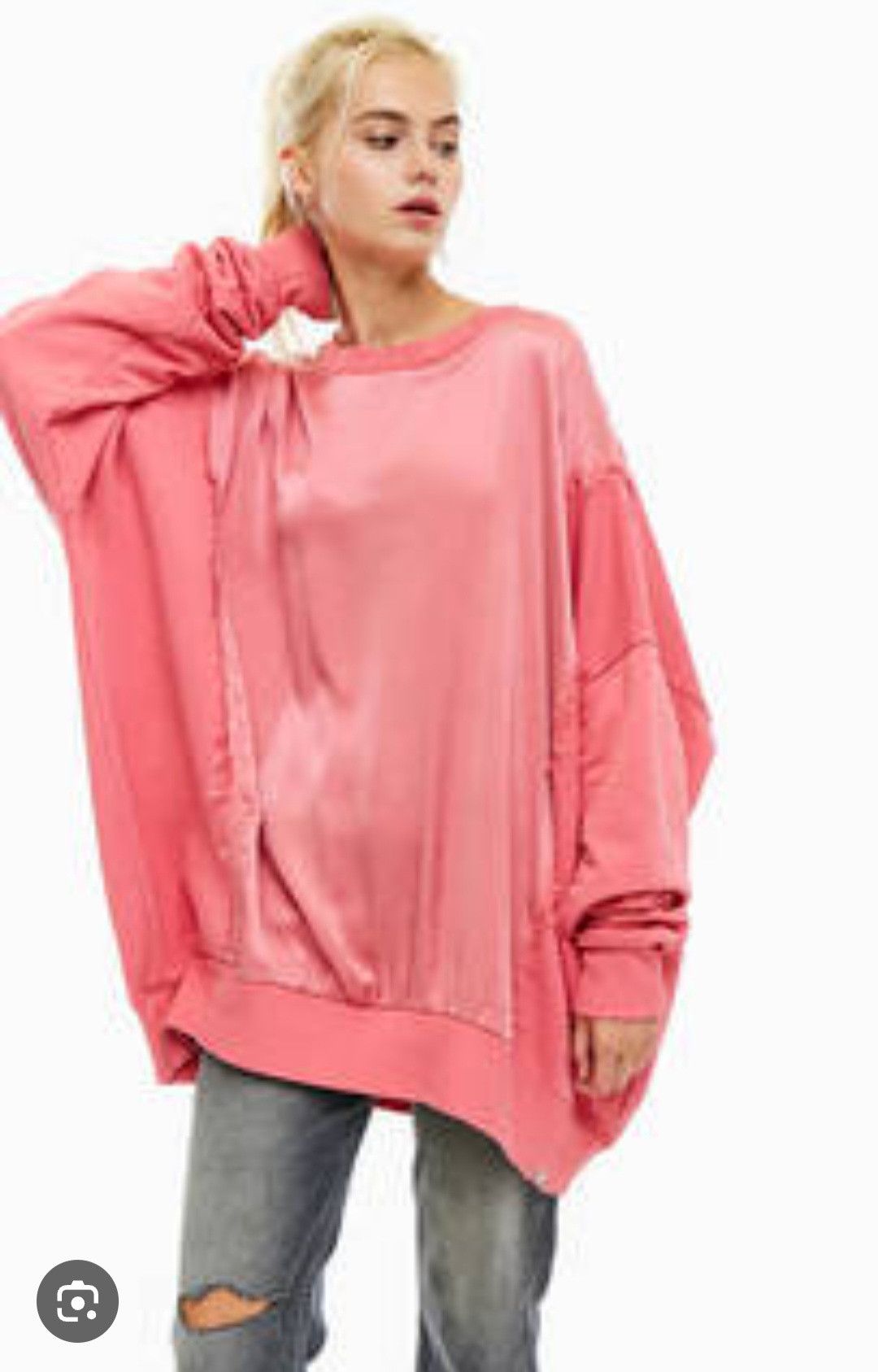 Diesel Diesel x Brave Silk Sweatshirts Oversize Pink Unisex Size S / US 4 / IT 40 - 2 Thumbnail