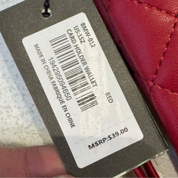Badgley Mischka Badgley Mischka Red Quilted Wristlet Size ONE SIZE - 2 Thumbnail