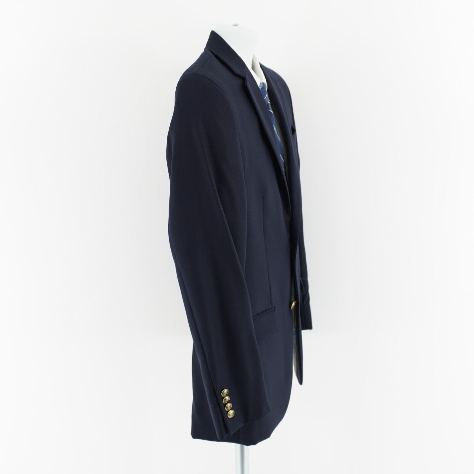 Stafford Stafford Blue Wool 2 Gold Button Blazer 36S Tagged 38R See D Size 36S - 7 Thumbnail