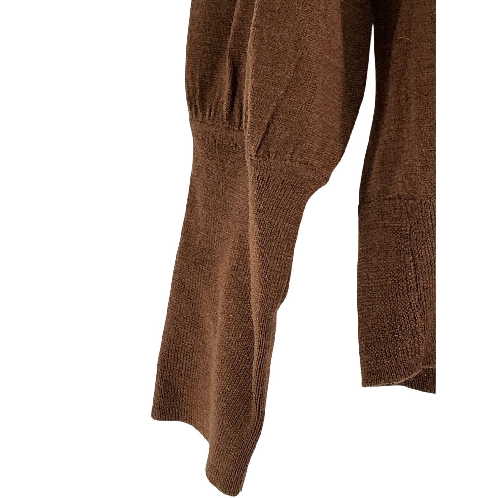 J.Crew J Crew Brown Sweater Womens Medium 100% Merino Wool Size L / US 10 / IT 46 - 2 Thumbnail