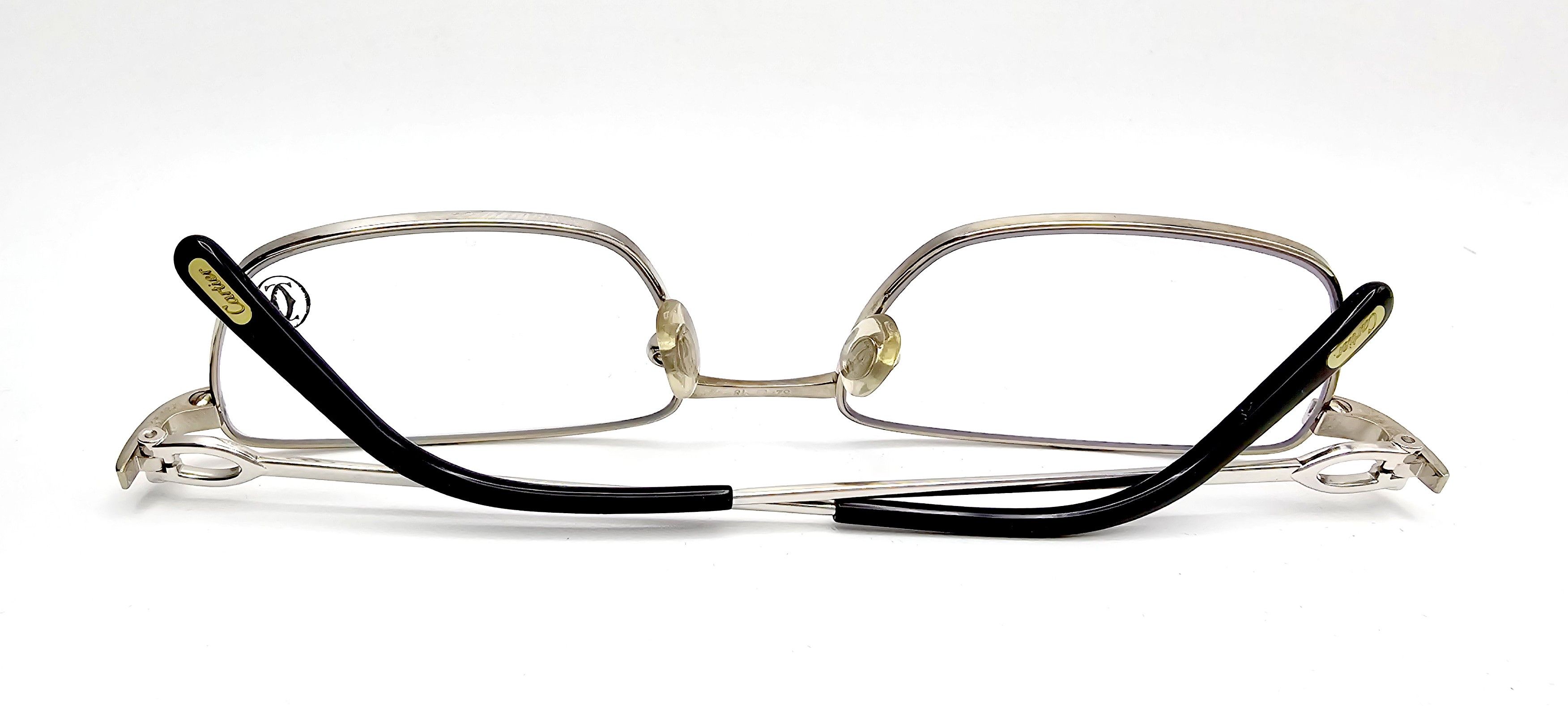 Cartier NEW! Cartier C-Decor Full Rim Silver Glasses Size ONE SIZE - 14 Thumbnail